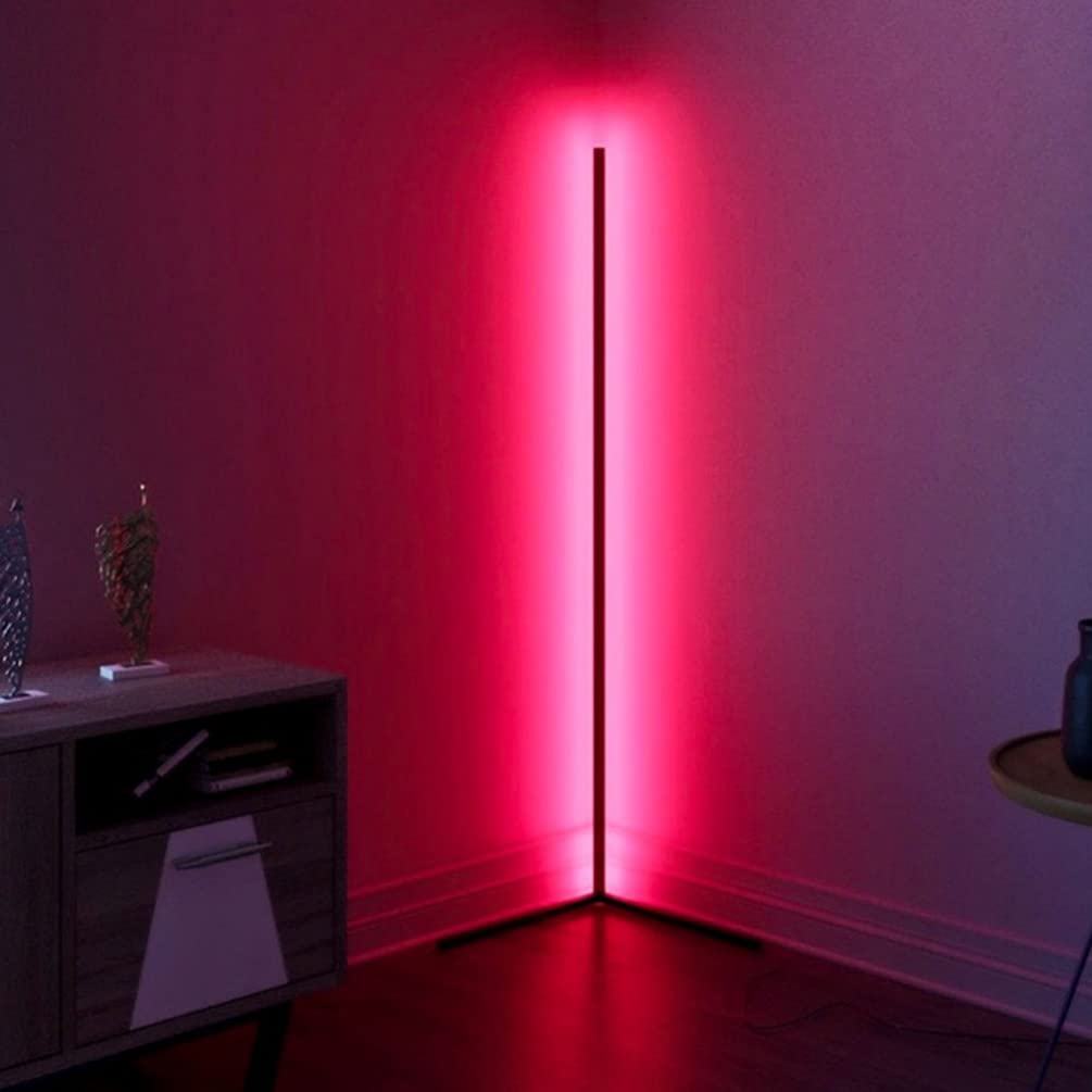 Uonlytech Adjustable LED Floor Lamp with Remote Control - 3-Arm Eye Protection Reading Light for Study, Living Room, and Bedroom - Dimmable Standing Lamp for Home Office and Nighttime Use
