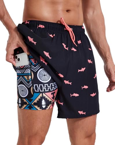 Black-pink Shark /Tribal Design