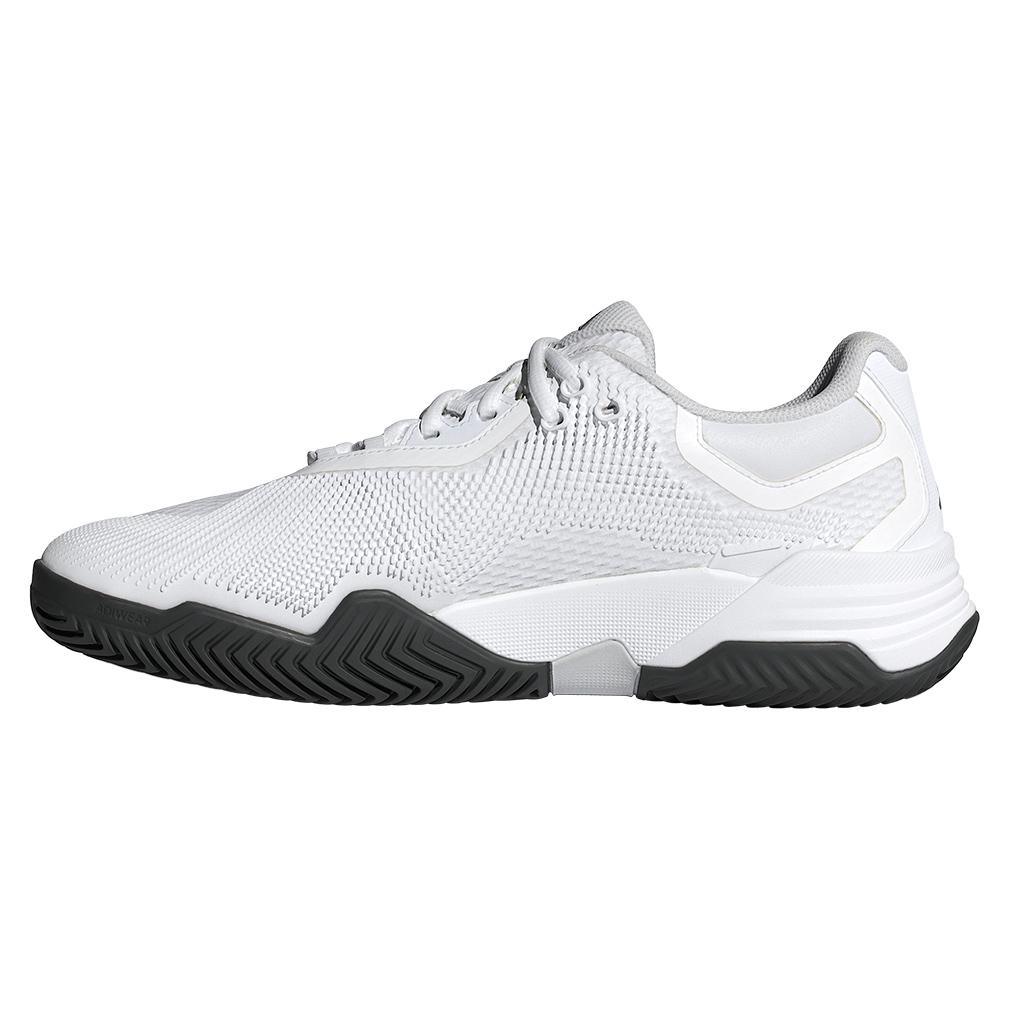 Men's Solematch Control 2 Tennis Shoes - White/Black/Blue Metallic - Lightweight Performance Court Shoes for Tennis & Pickleball Players | Ideal for Competitive Matches & Training Sessions