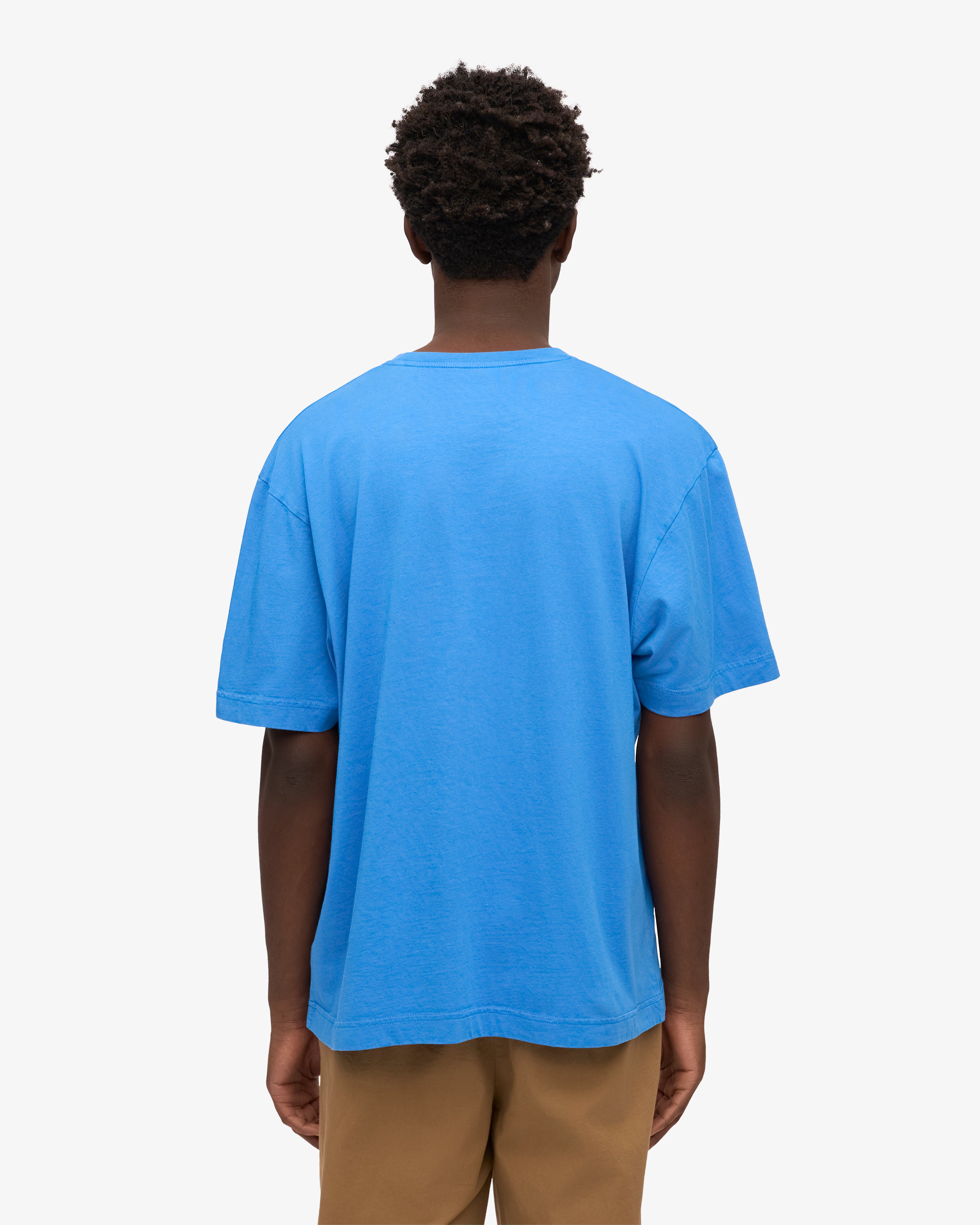 Oversized Organic Cotton T-Shirt for Women - Soft & Comfortable Pacific Blue Tee - Perfect for Casual Wear, Loungewear & Everyday Outfits