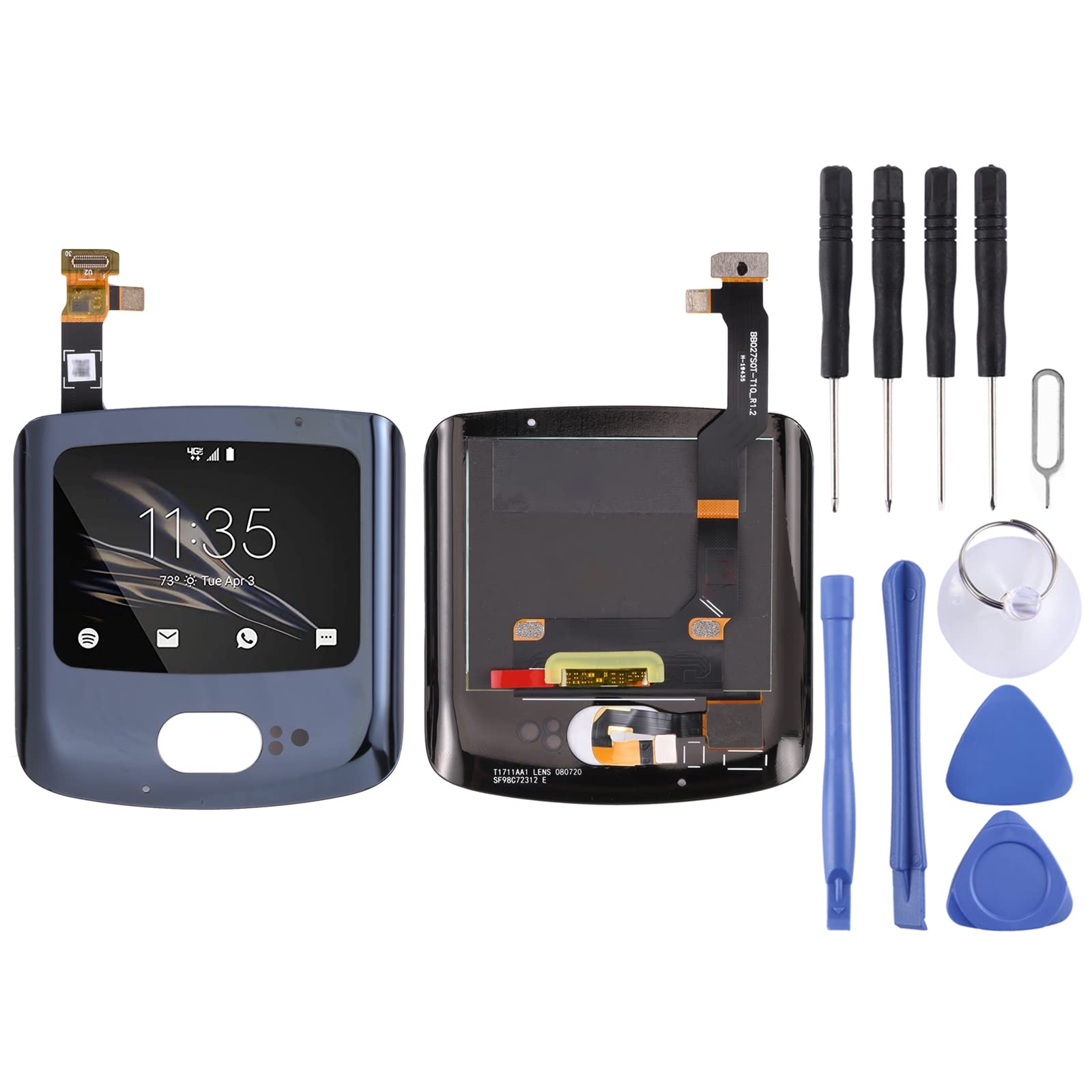 Original Motorola Razr 5G Replacement LCD Touch Screen Display with Digitizer - Full Assembly Kit for Screen Repair - Perfect for DIY Fixes & Professional Repairs (Use for Cracked/Damaged Screens, Touch Issues, Display Replacement)