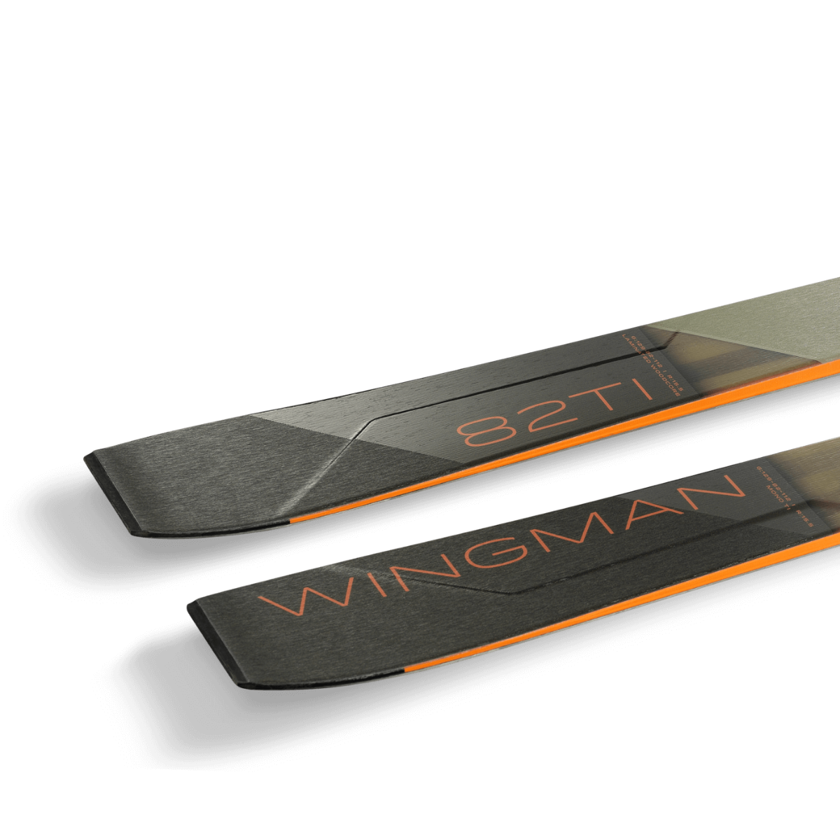 Elan WINGMAN 82 TI PS Ski with ELX 11.0 DB383218 Bindings 2025 - All-Mountain Performance for Powder, Groomers & Park Riding