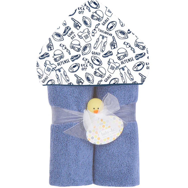 Game Day Baby Hooded Towel - Soft & Absorbent Infant Bath Towel for Newborns & Toddlers - Perfect for Bath Time, Swimming, and Sports Events