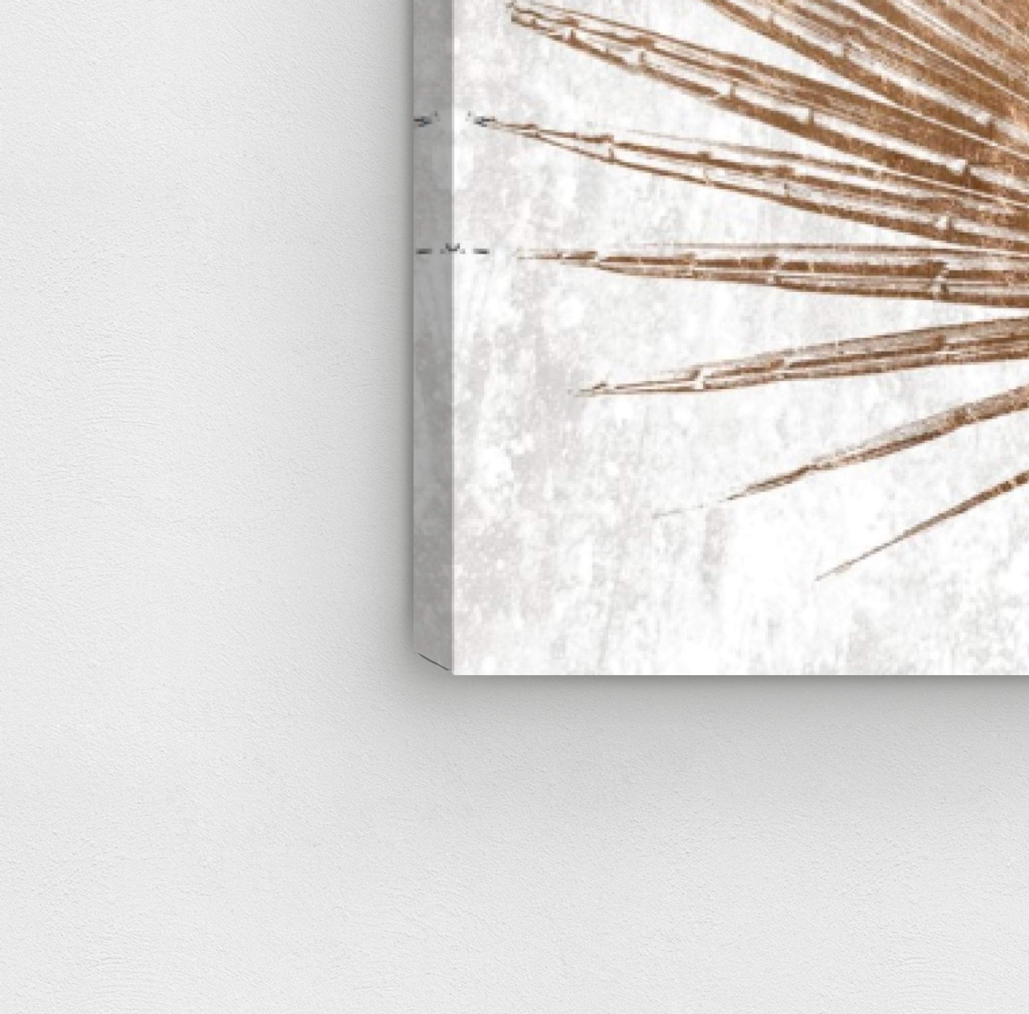 Palm Leaf Botanical Wall Art Canvas Print - 24