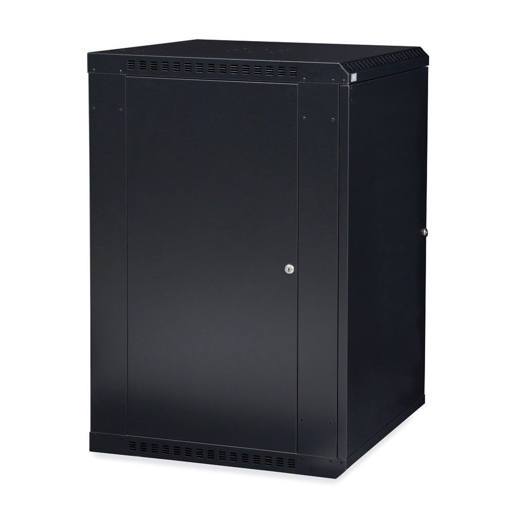 18U Wall Mount Server Cabinet - Solid Door for Network & IT Equipment