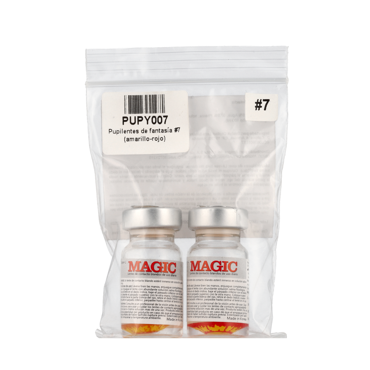 Color Contact Lenses - Amarillo & Rojo Magic Pupilentes for Halloween, Cosplay & Costume Parties | Natural-Looking Eye Color Change