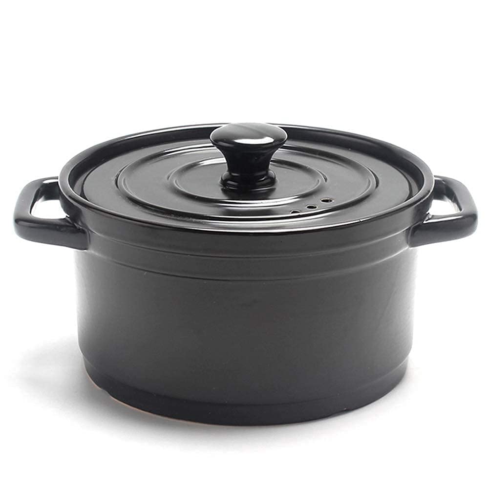 **4L Ceramic Casserole Dish with Lid – Nonstick Dutch Oven for Slow Cooking, Baking & Roasting | Healthy Black Ceramic Pot (5L Option Available) – Perfect for Soups, Stews & Family Dinners**