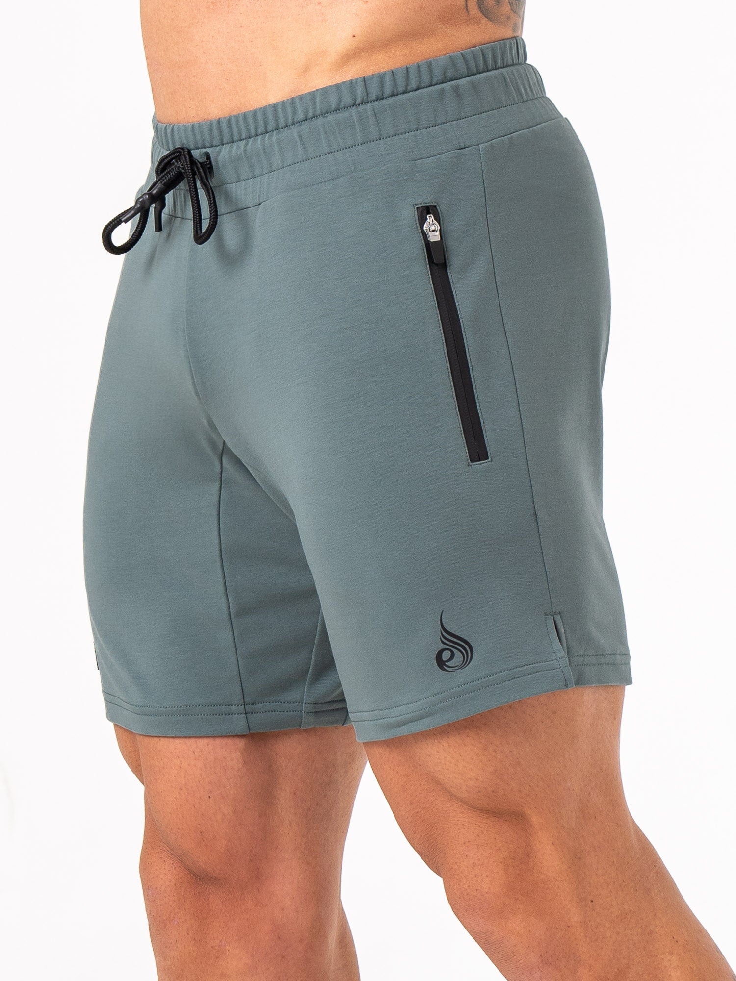 Men's Endurance Track Shorts - Lightweight Running & Training Shorts in Fern Green for Gym, Jogging & Outdoor Sports