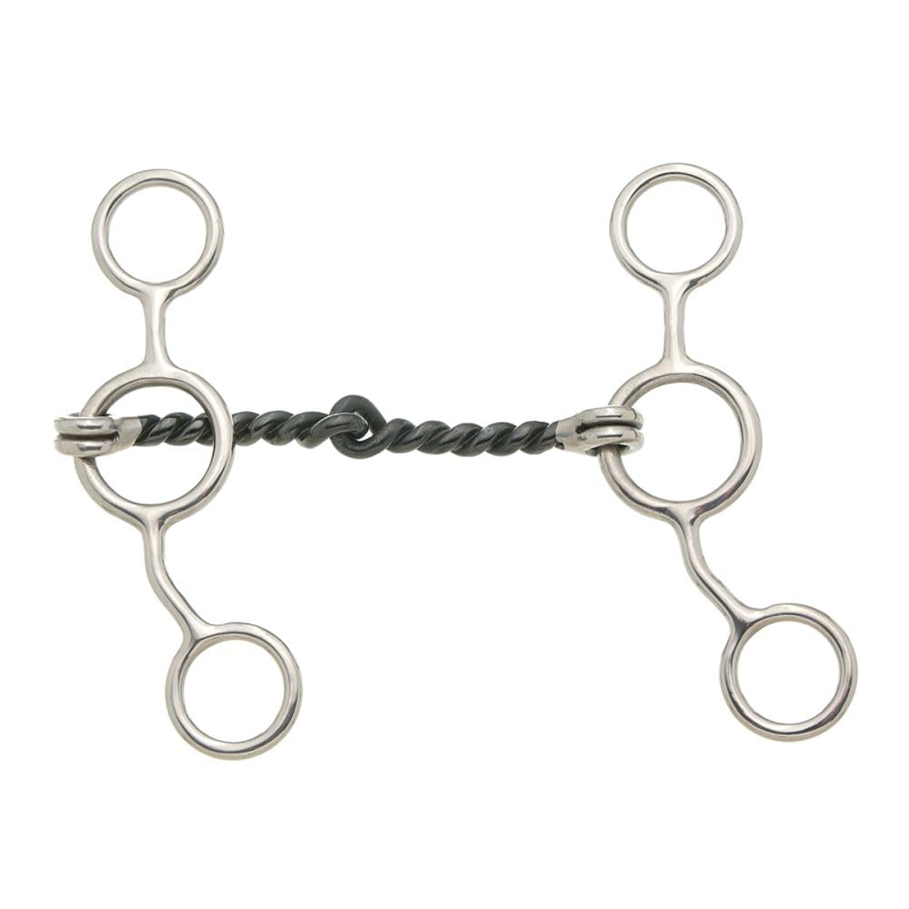 Tough 1 Sweet Iron Junior Cow Twist Bit - Durable Horse Training Bit for Young Horses | Perfect for Western Riding, Trail Riding & Ranch Work