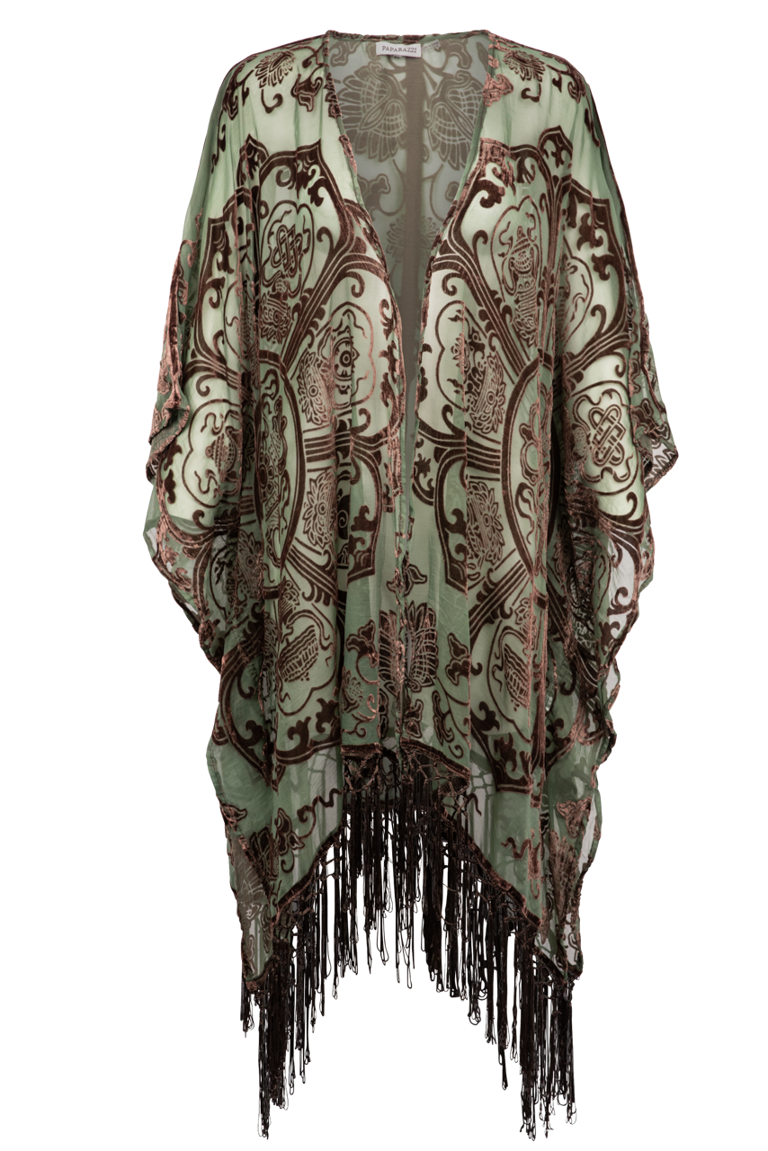 Elegant Floral Velvet Kimono Robe for Women - Soft & Stylish Loungewear for Home, Beach, and Special Occasions