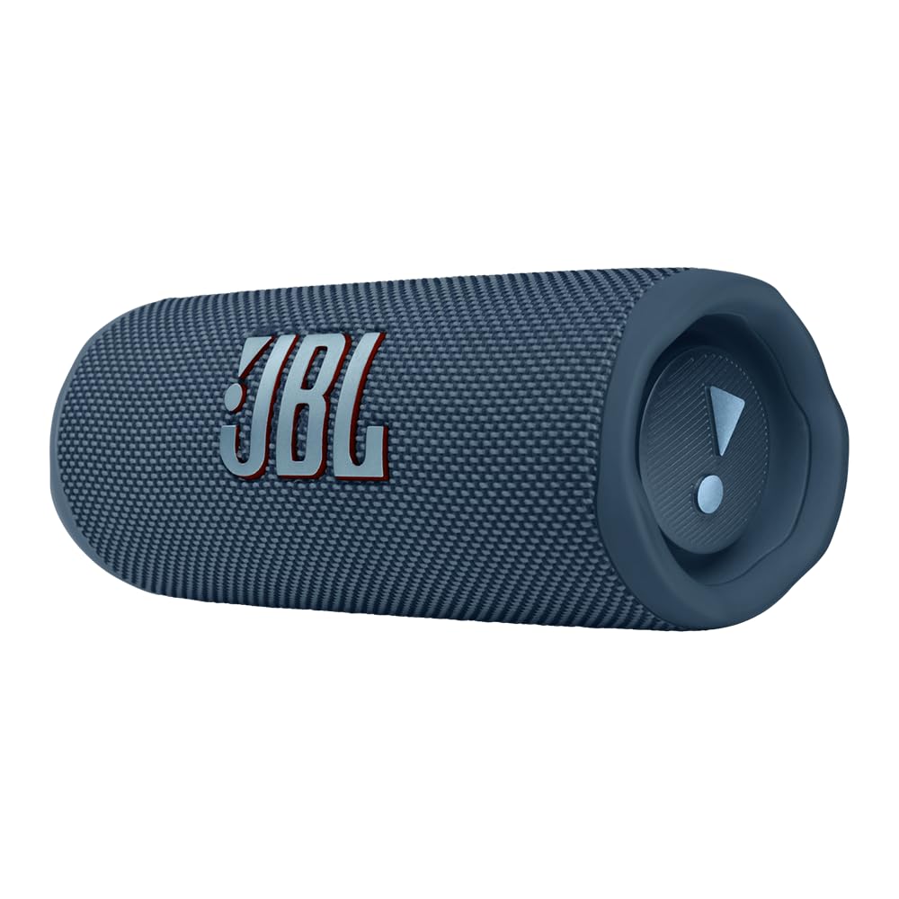 JBL FLIP 6 Waterproof Bluetooth Speaker - Portable Wireless Speaker with 12 Hours Playtime, IP67 Rating, Bundle Includes gSport Carbon Fiber Case (Blue) - Perfect for Beach, Pool, Hiking & Outdoor Adventures