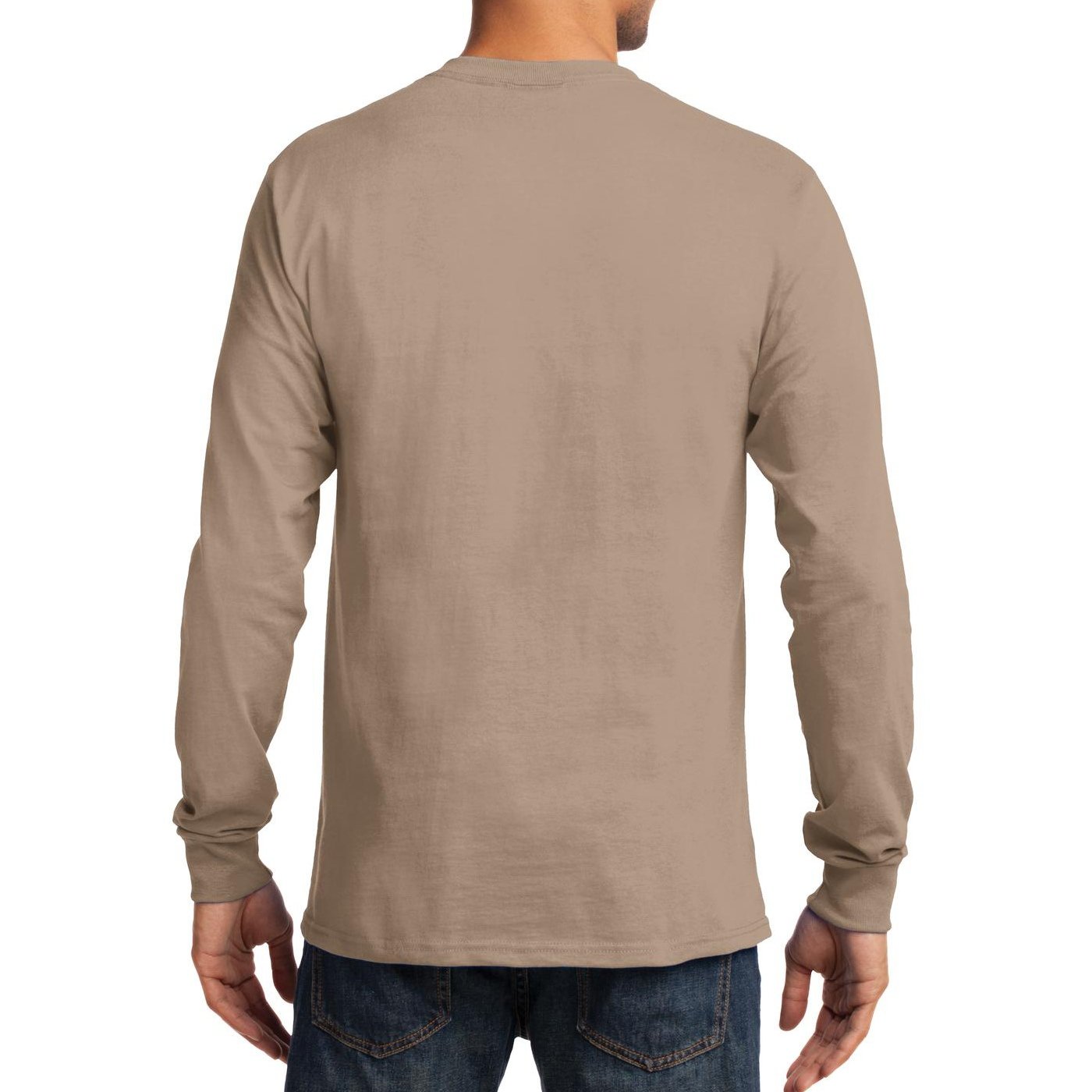 Premium Men's Long Sleeve Basic T-Shirt - Soft Cotton Crewneck Casual Top for Everyday Wear | Ideal for Work, Gym & Layering