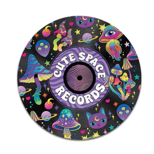 Purple Mushrooms Cute Space Records