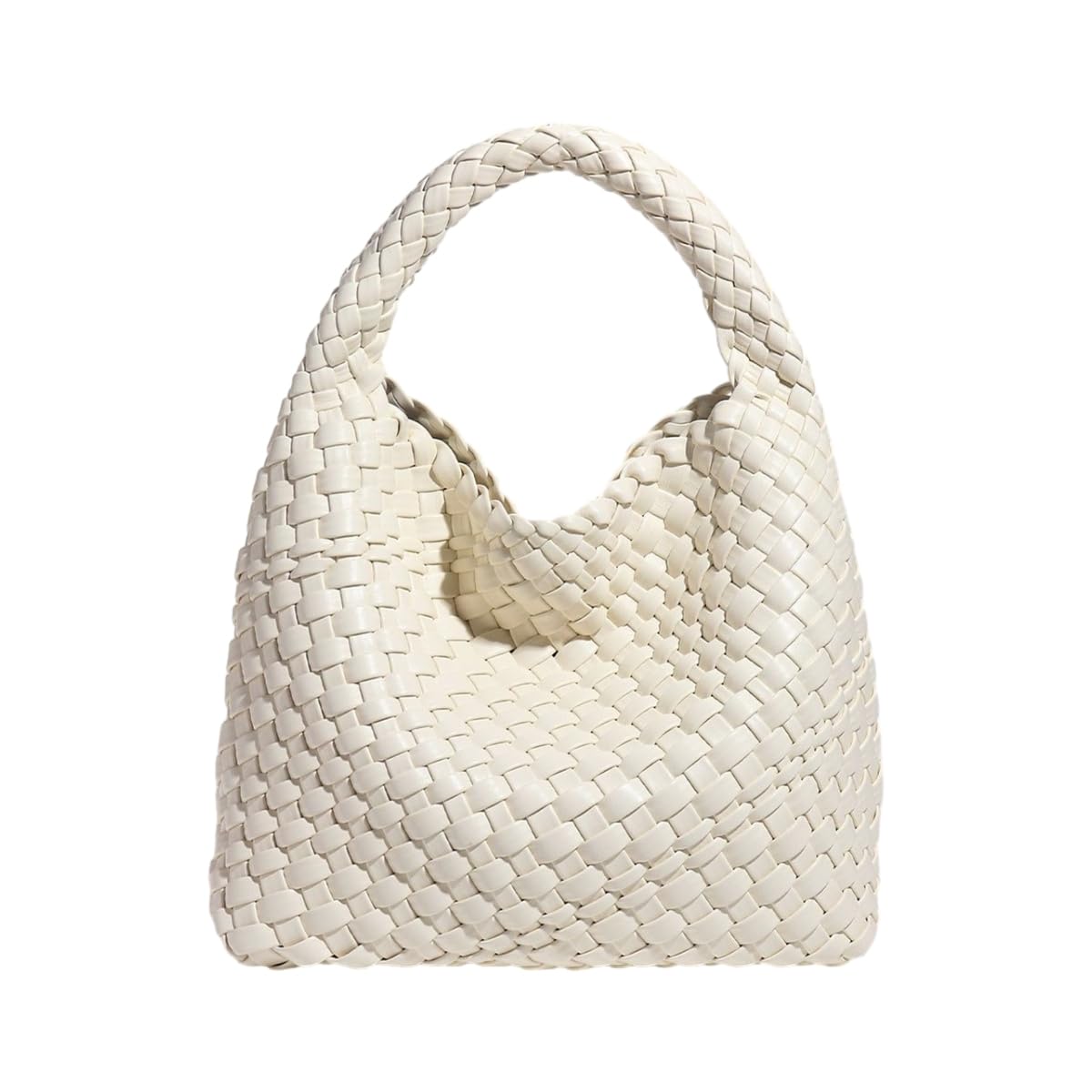 Stylish Large Woven Tote Bag for Women - Soft PU Leather Handbag with Retro Shoulder Strap | Perfect for Beach, Shopping & Holiday Travel Accessories