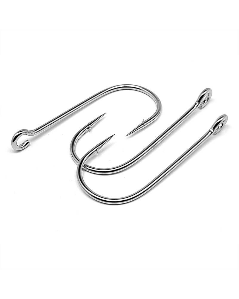 Gamakatsu Siwash Open Eye Hooks Nickel - Premium Saltwater Fishing Hooks for Salmon, Steelhead, and Saltwater Game Fish | Ideal for Surf Fishing, Trolling, and Fly Fishing