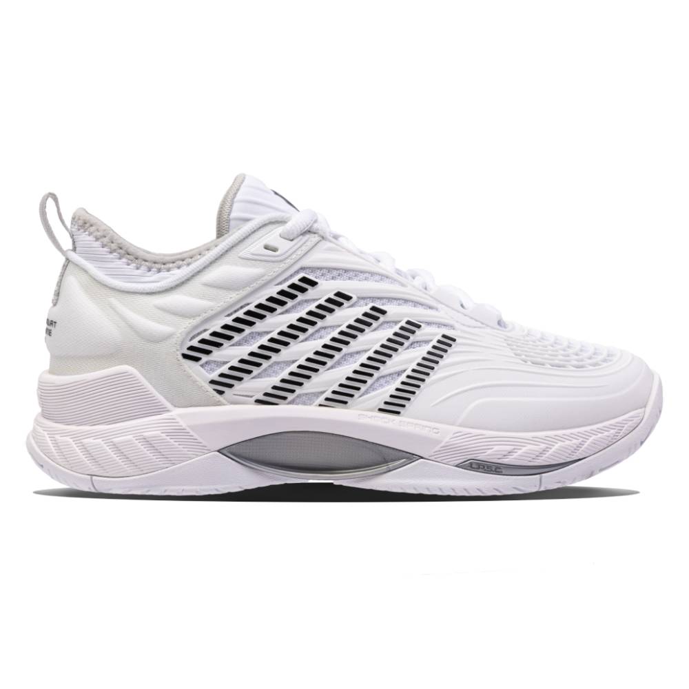 K Swiss Hypercourt Supreme 2 Women's Tennis Shoes - White/Black | Lightweight & Durable Court Shoes for Women | Perfect for Tennis, Pickleball & Casual Wear