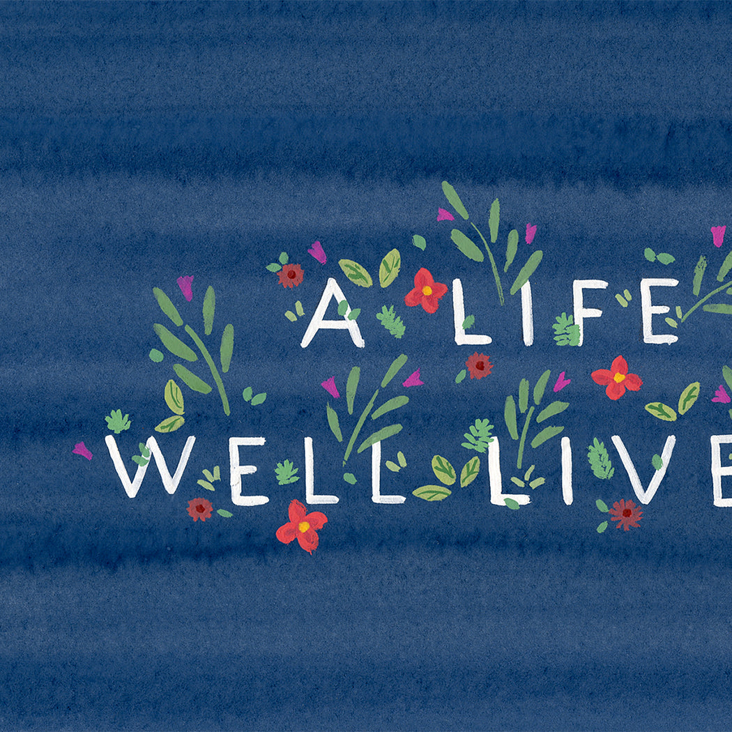 A Life Well Lived Greeting Card - Thoughtful Blank Note Cards for Birthdays, Anniversaries & Special Occasions - Perfect for Expressing Heartfelt Wishes