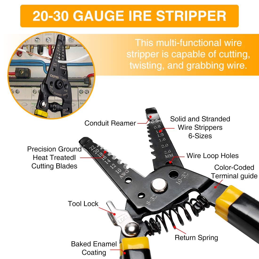 Professional RJ45 Crimping Tool Kit - 10 in 1 Ethernet Cable Crimper for Cat5/Cat5e/Cat6, Rj45/Rj11/Rj12 Connectors with 8P8C Network Tester & Punch Down Tool - Perfect for Home Networking, Office Setup & IT Maintenance