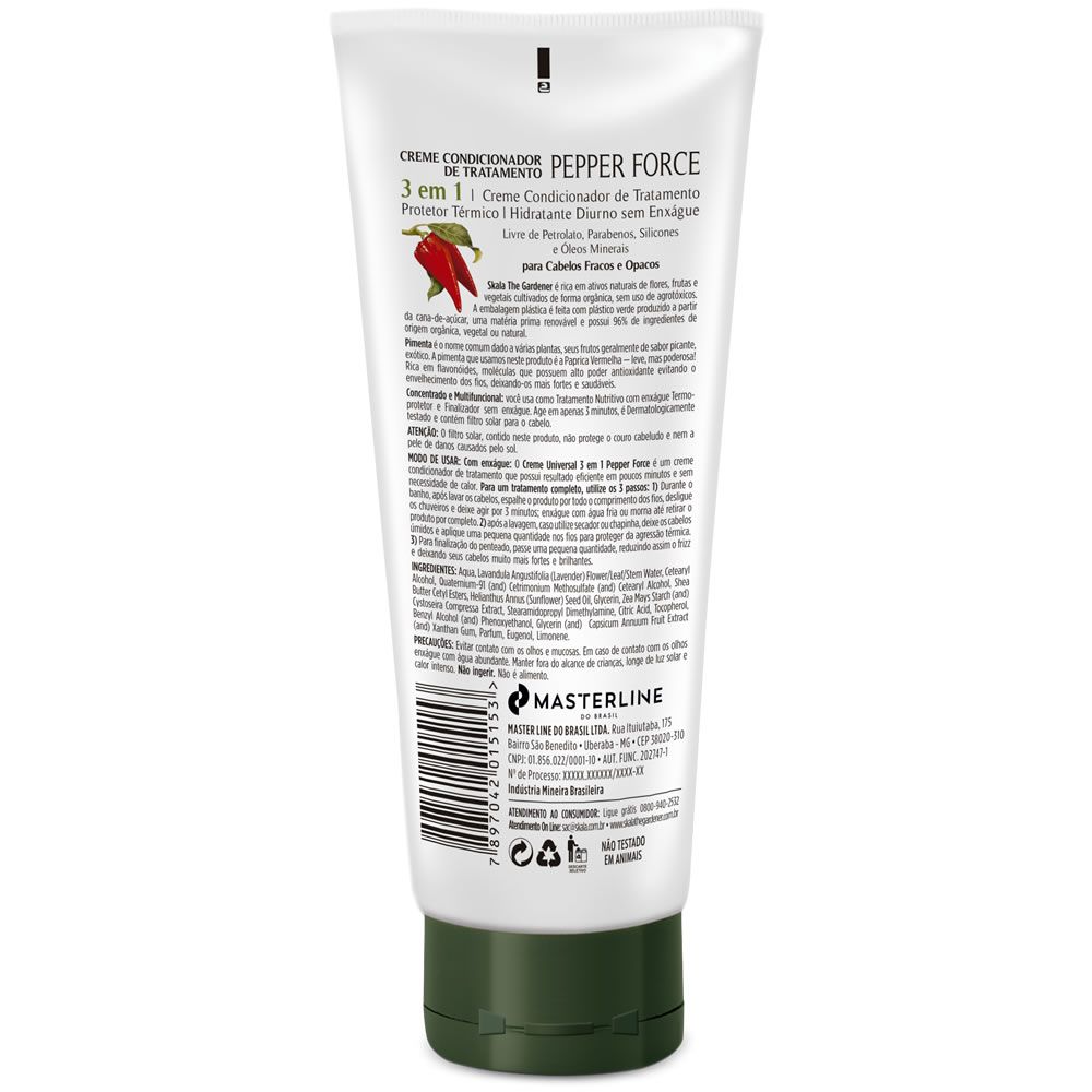 Pepper Force Hair Treatment Cream by Skala - Deep Conditioning for Dry, Damaged Hair - Salon-Quality Hair Repair at Home