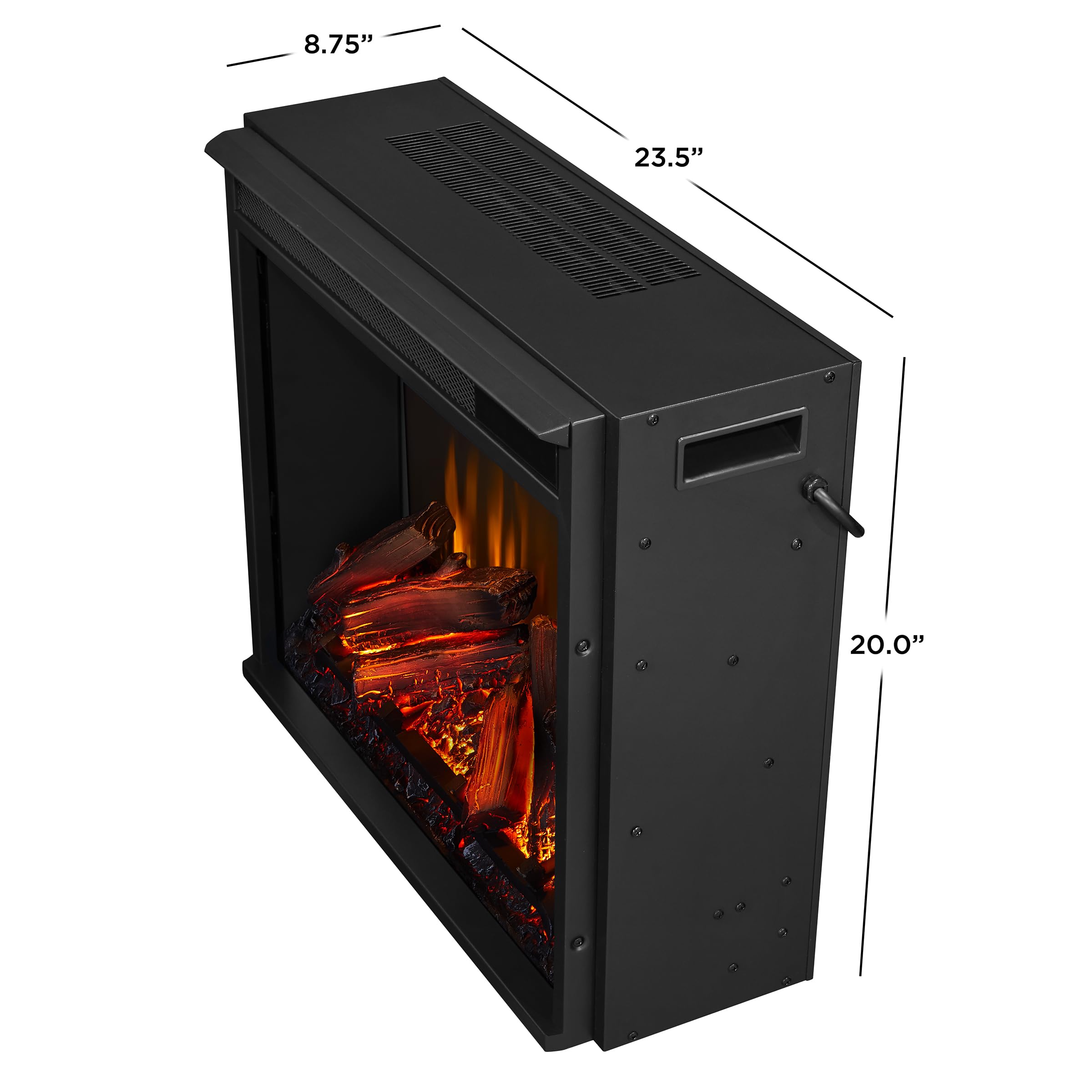 Black Real Flame Fresno 72