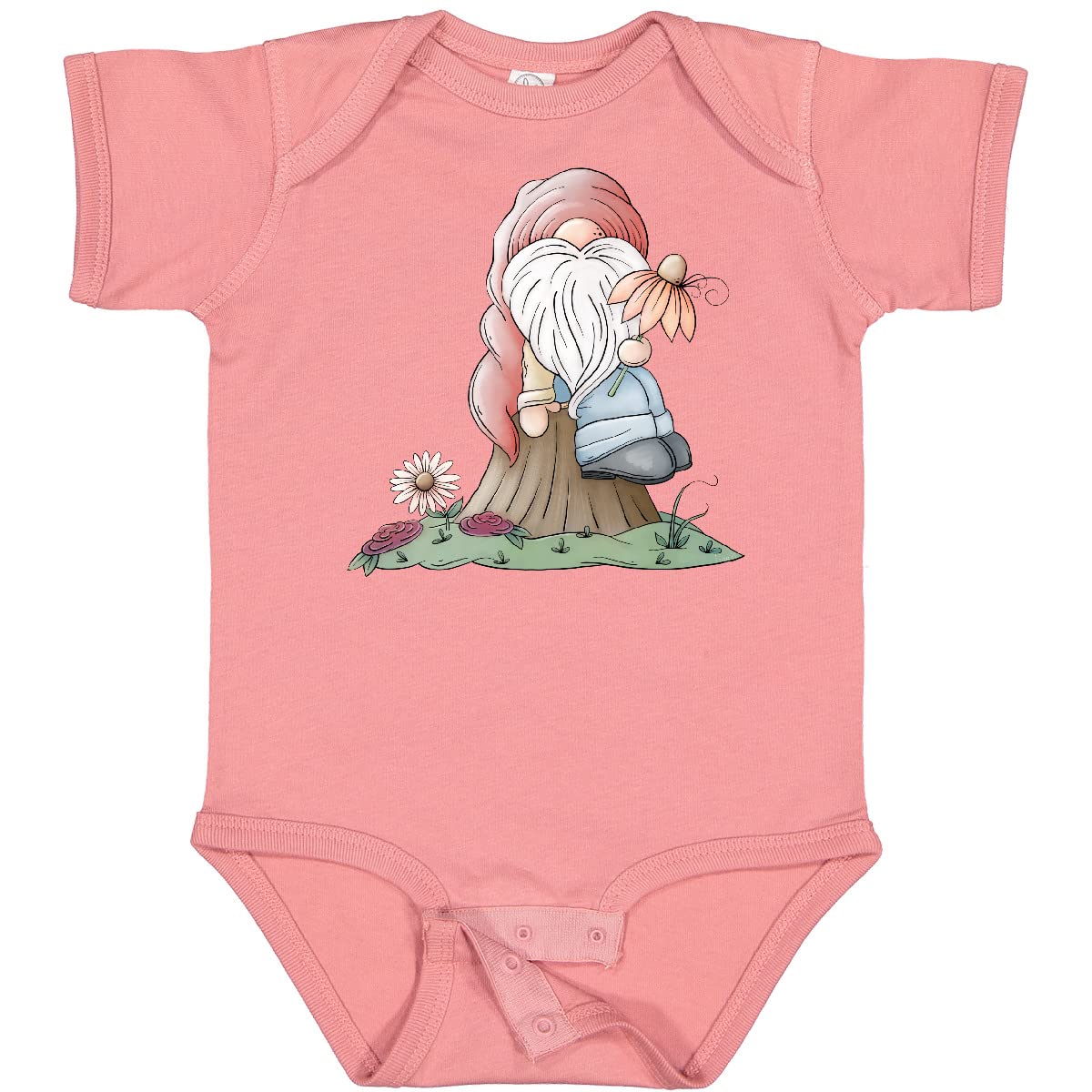 Inktastic Spring Gnome Baby Bodysuit - Cute Easter Outfit for Newborns & Infants - Perfect for Easter Photos, Family Gatherings & Holiday Celebrations