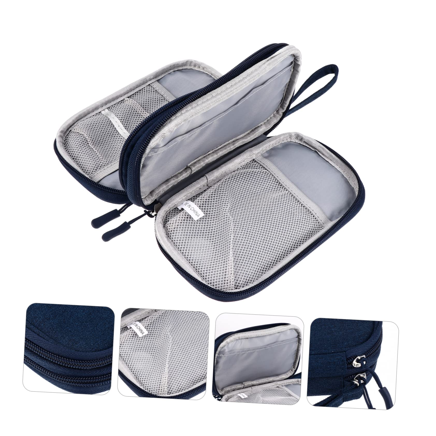 Hoement 1pc Electronic Organizer Storage Bag - USB Cable Holder, Earphone Case, Travel Gadget Organizer for U Disk, Headset & Wire Accessories - Perfect for Office, Travel and Daily Tech Organization