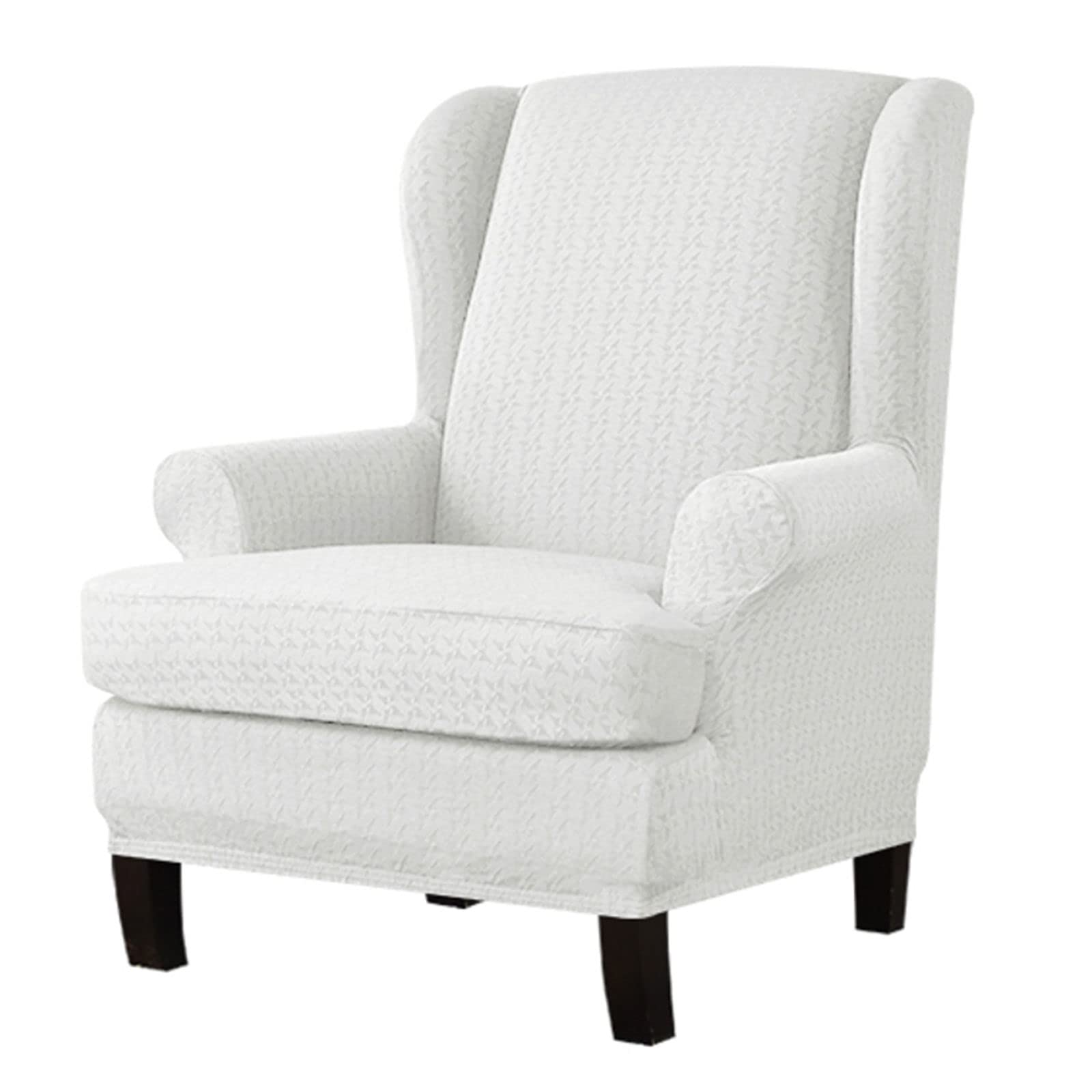 SINKITA Jacquard Armchair Cover - Stretchable Spandex Wingback Chair Slipcover, Furniture Protector for Living Room, Bedroom & Office - Easy Fit & Stylish Home Decor
