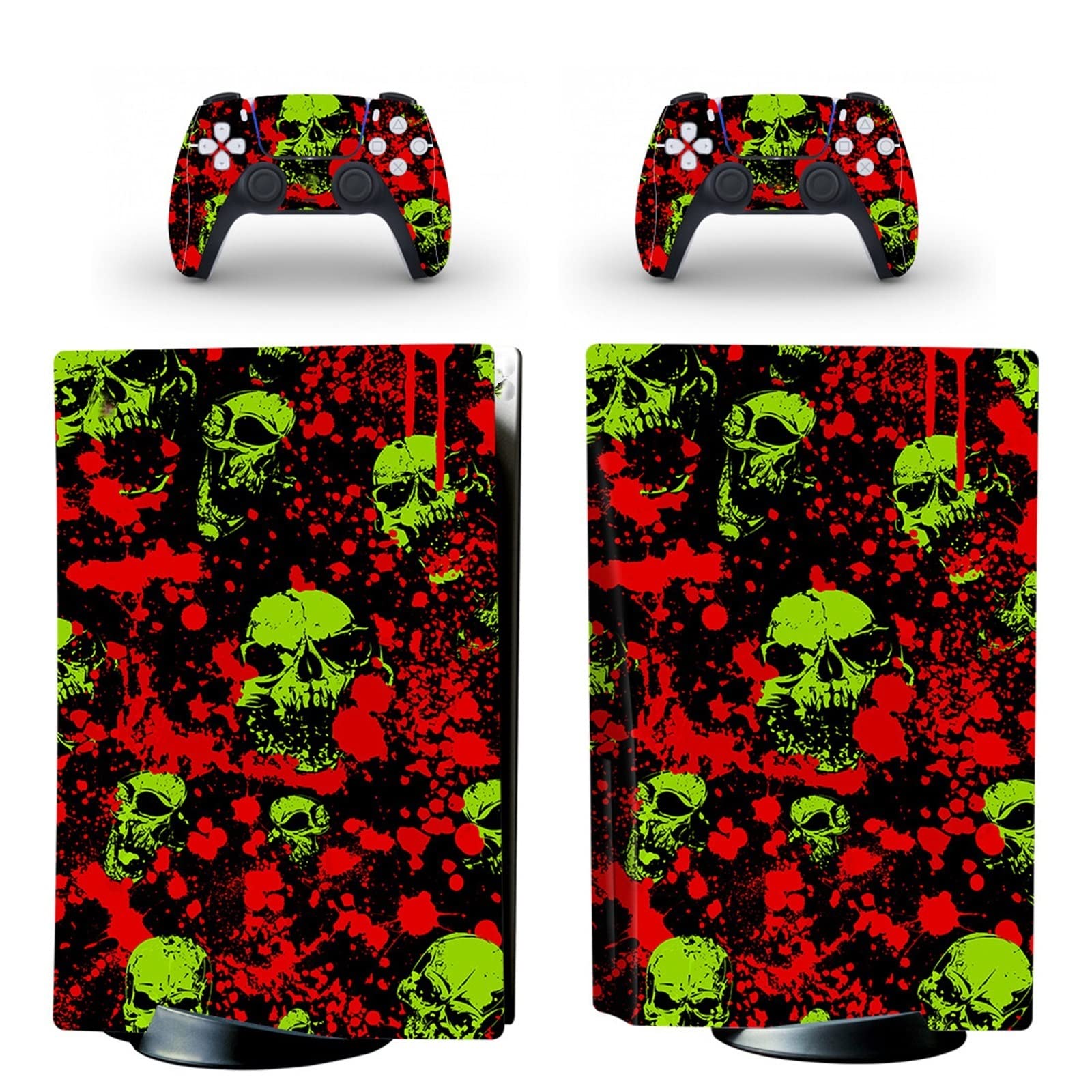 Anime Console Skin for PS5 Disk Edition - Vinyl Wrap Decal with 2 Controller Skins, Durable & Scratch-Resistant, Bubble-Free Application - Perfect for Gaming Setups & Anime Fans