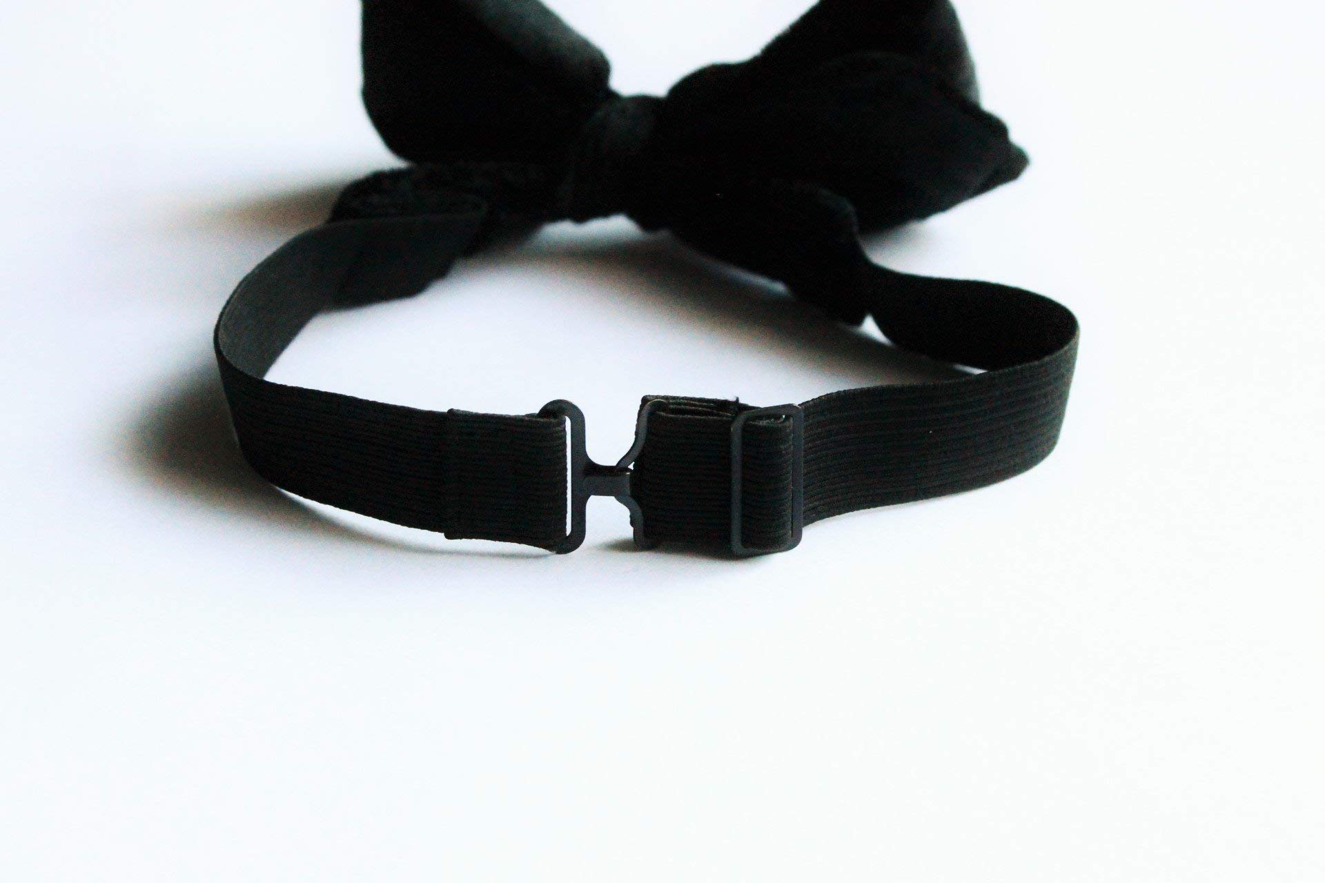 Diamond Black Velvet Mastroianni Bow Tie by Spero Accessories | Elegant Formal Wear for Weddings & Galas