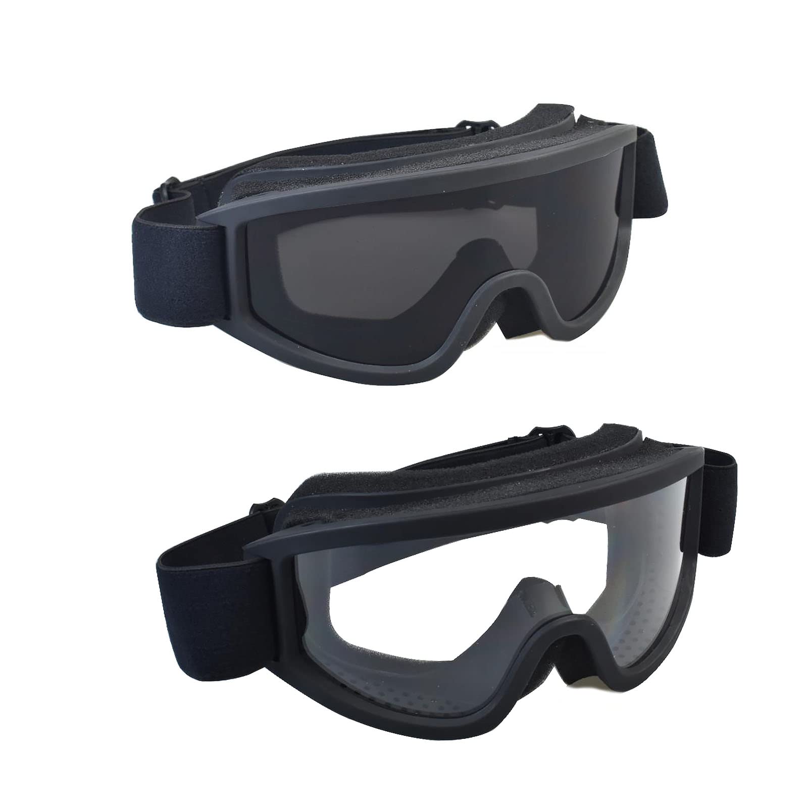 Tactical Safety Goggles - Anti Fog Military Shooting Glasses for Airsoft, Cycling, Hunting & Outdoor Activities - UV Protection & Impact Resistant for Sports & Work Safety