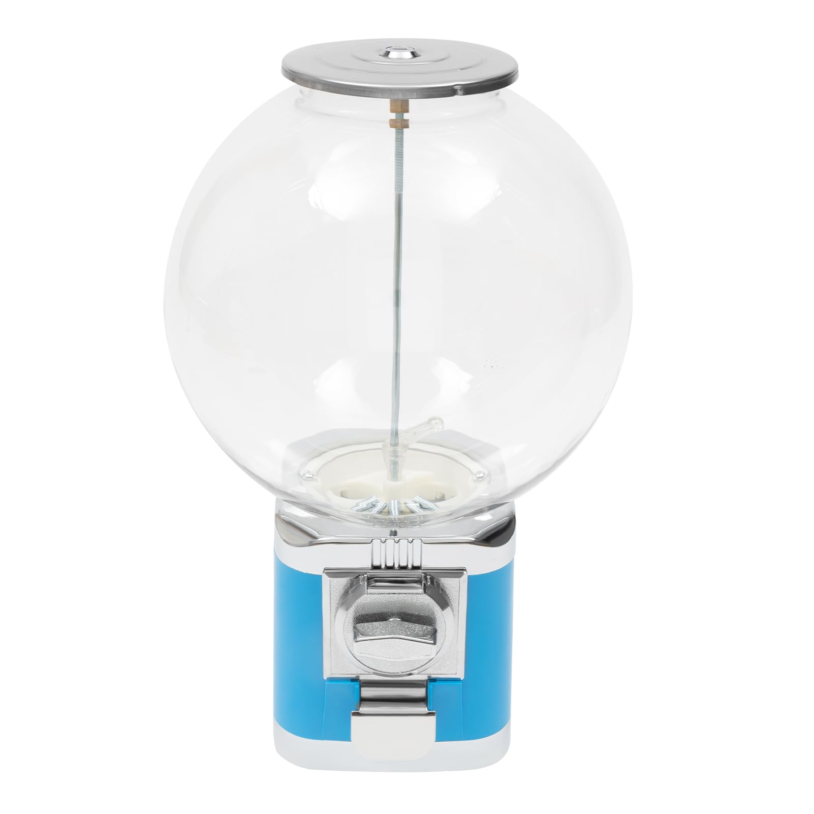 18-Inch Commercial Gumball Vending Machine - 1 Dollar Coin Operated Candy Dispenser for 0.39-1.26 Inch Gumballs - Toy Capsule Vending Machine for Arcades, Game Stores & Retail Shops (Sky Blue) - Perfect for Birthday Parties, Mall Kiosks & Family Entertainment Centers