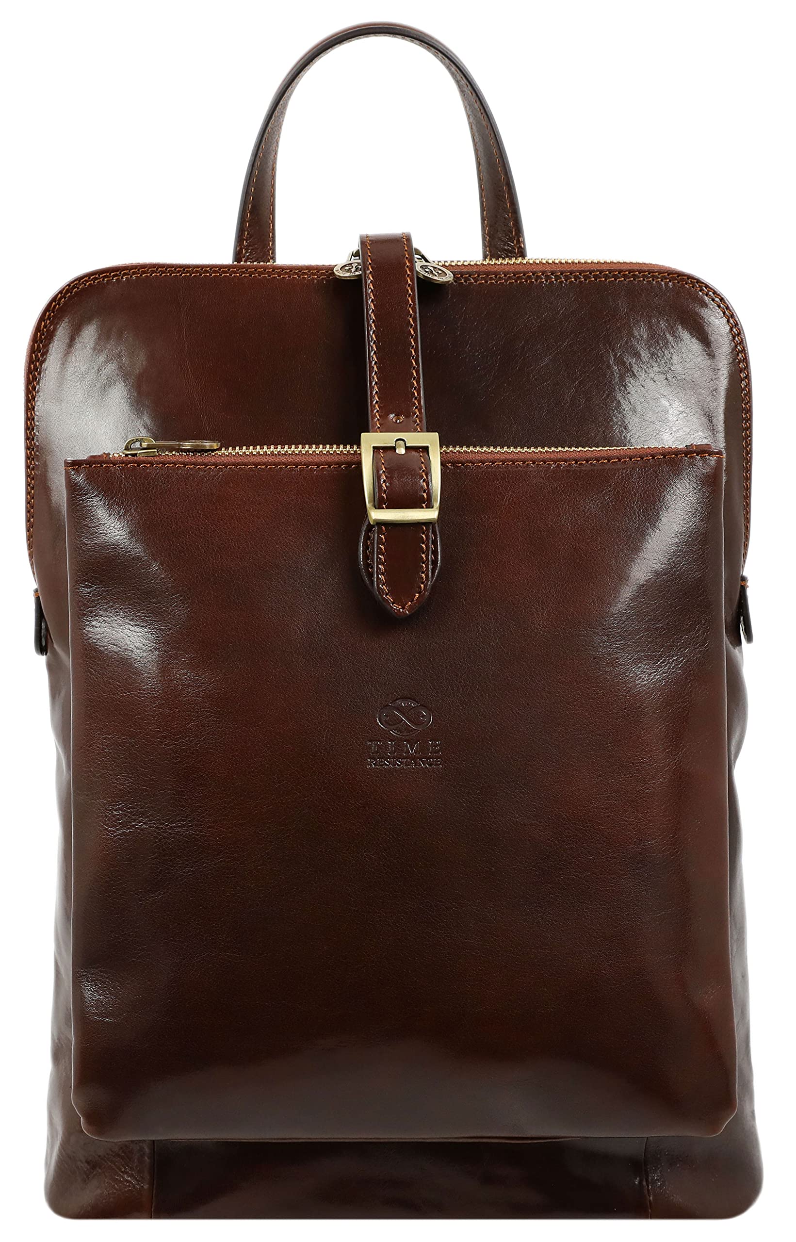 Premium Full Grain Leather Backpack - Convertible to Shoulder Bag, Durable Travel Satchel & Rucksack for Men & Women | Perfect for Business, Commuting & Outdoor Adventures