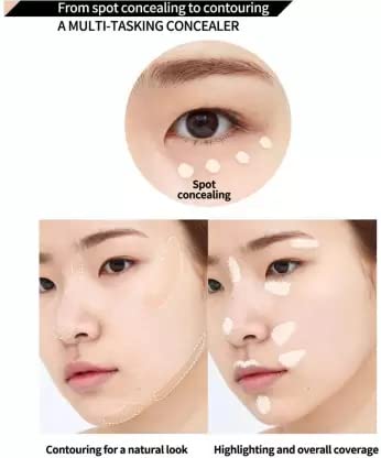Long Lasting Waterproof Liquid Concealer - Full Coverage Makeup for Dark Circles & Blemishes - Perfect for Daily Use & Special Occasions