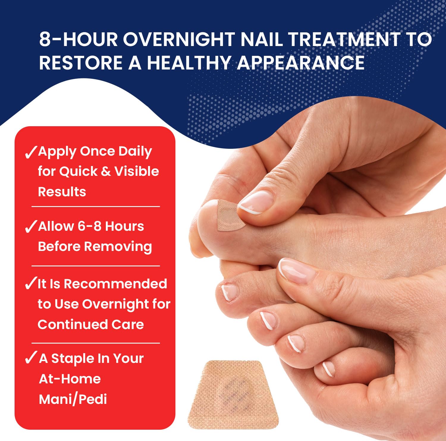Extra Strength Toenail & Fingernail Fungus Treatment - Fast-Acting Nail Repair Solution with Nighttime Renewal Patches | Effective for Athlete's Foot, Discolored Nails & Fungal Infections at Home