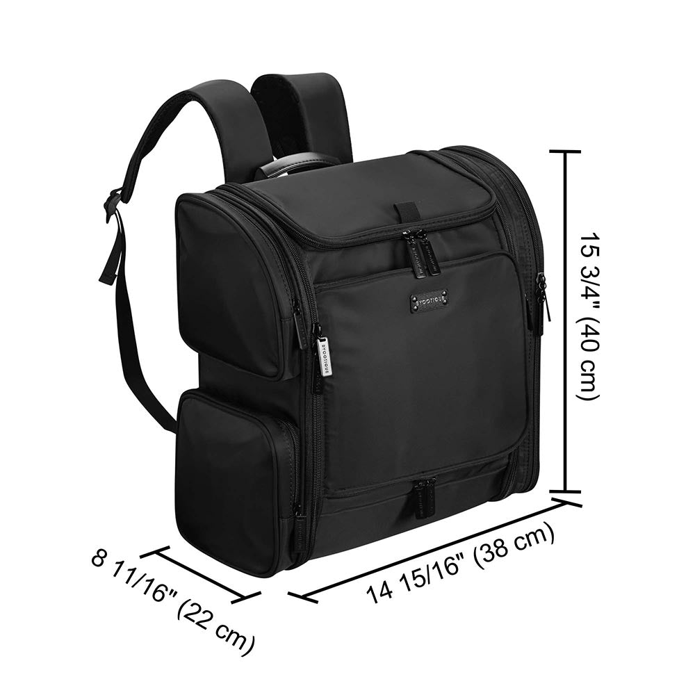 Professional Barber Bag & Makeup Backpack for Hairstylists & Artists - Waterproof Travel Organizer for Salon Tools, Cosmetics & Hair Accessories - Perfect for Mobile Stylists, Salon Professionals & Makeup Artists On-The-Go