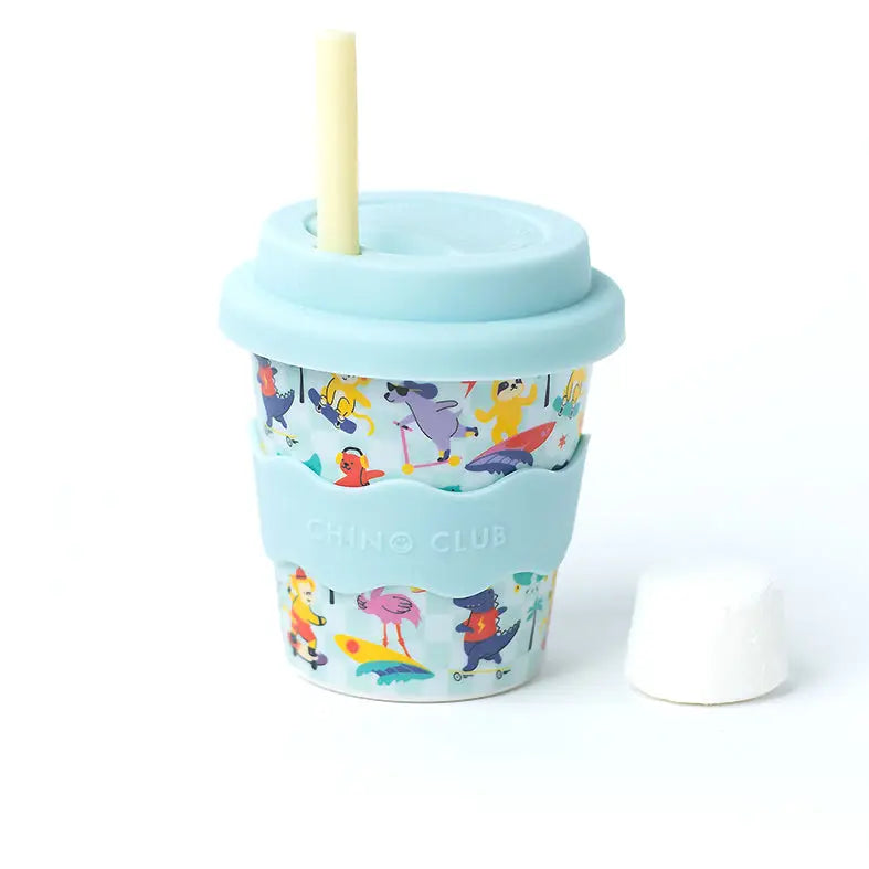 Surf N Skate Babychino Cup 120ml - Insulated Baby Coffee Cup for Toddlers - Perfect for Beach, Park & Outdoor Adventures