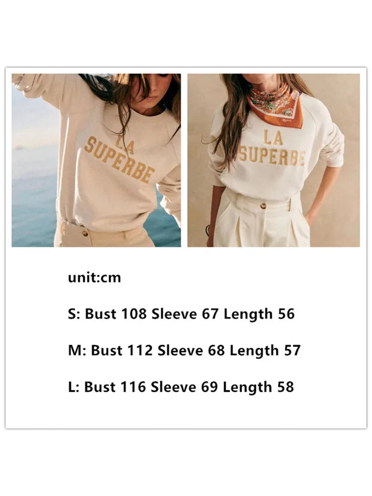 Women's Heart Print Sweatshirt - Cute Valentine's Day Gift, Casual Pullover Sweater for Date Night & Romantic Outfits