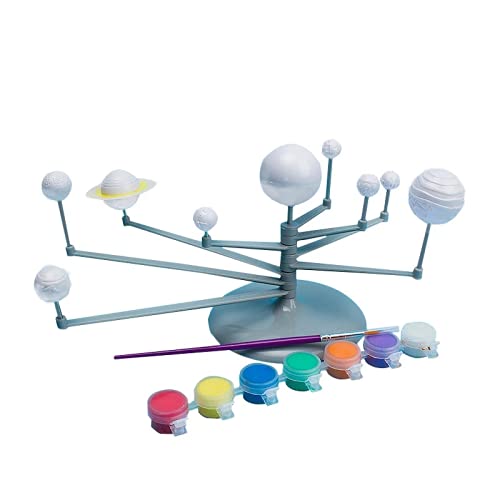 Solar System Model Kit - DIY Educational Science Toy for Kids, STEM Learning Planets Assembly & Coloring Activity | Perfect for Classroom, Homeschool & Astronomy Enthusiasts