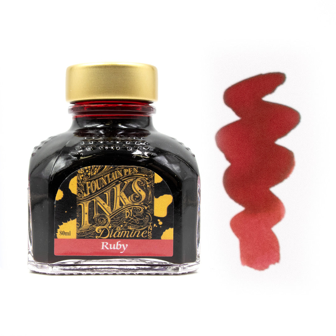 Premium Diamine Ink Bottle 80ml - Vibrant Fountain Pen Ink for Calligraphy, Journaling & Artistic Writing - Smooth Flow & Rich Colors
