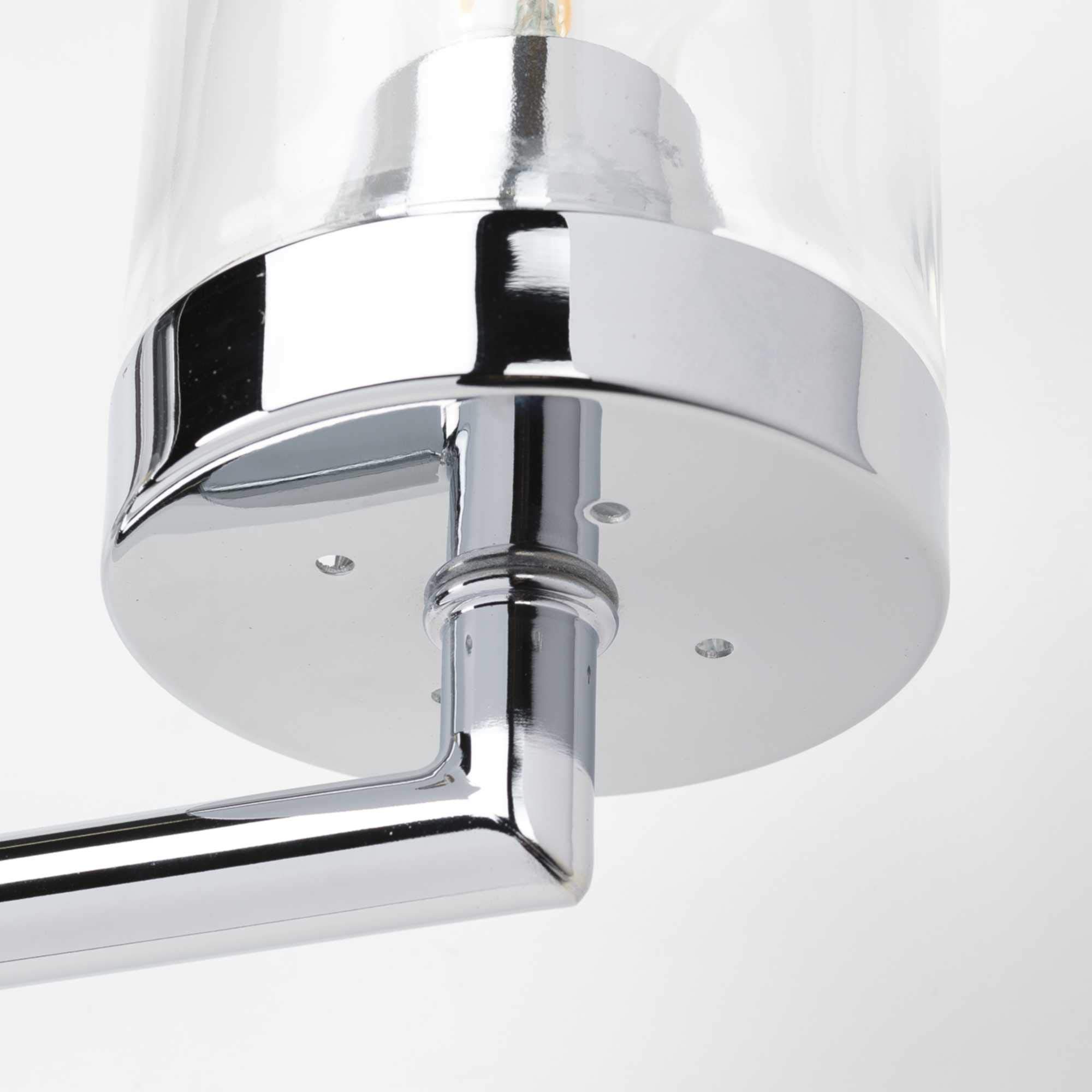 Progress Lighting Signal Collection 1-Light Clear Glass Coastal Bath Vanity Light in Polished Chrome - Perfect for Bathroom, Powder Room, and Coastal-Themed Home Decor