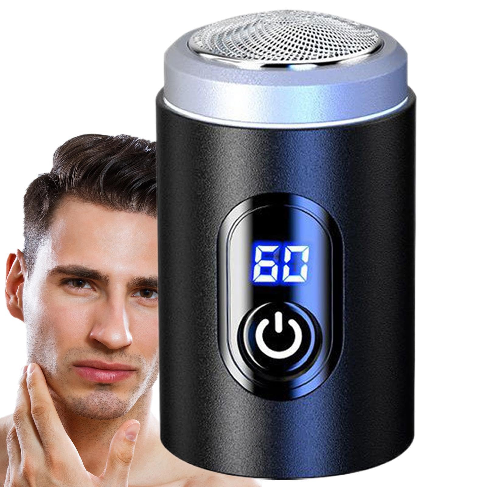 Professional Rechargeable Electric Shaver for Men - Cordless Beard Trimmer with Travel Case, Smooth Face Shaving for Home & Travel Use - Perfect Gift for Dad & Groom