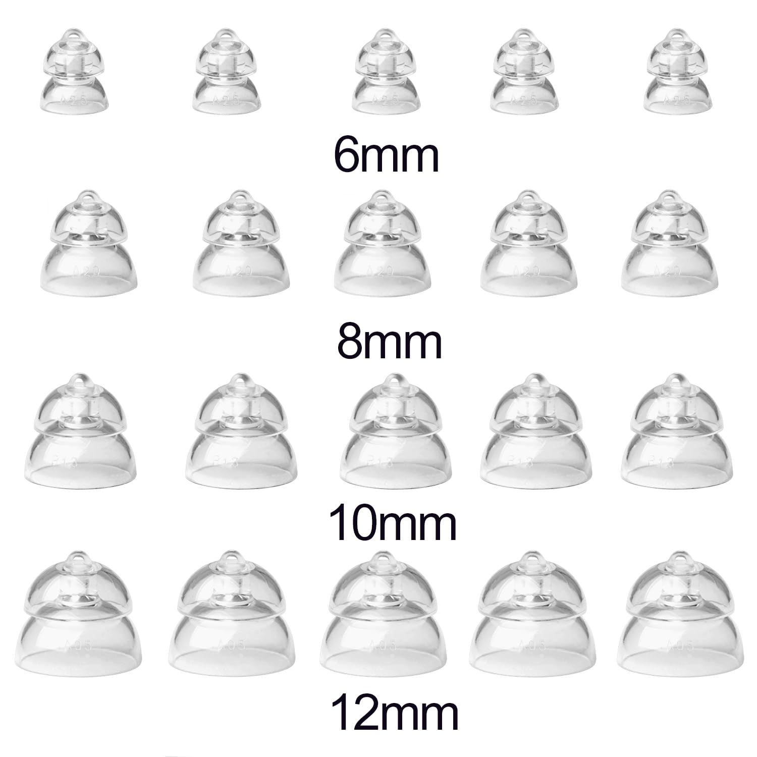 Oticon Mini RITE Hearing Aid Domes 10mm - Replacement Kit with Brush & Case for Comfort & Hygiene
