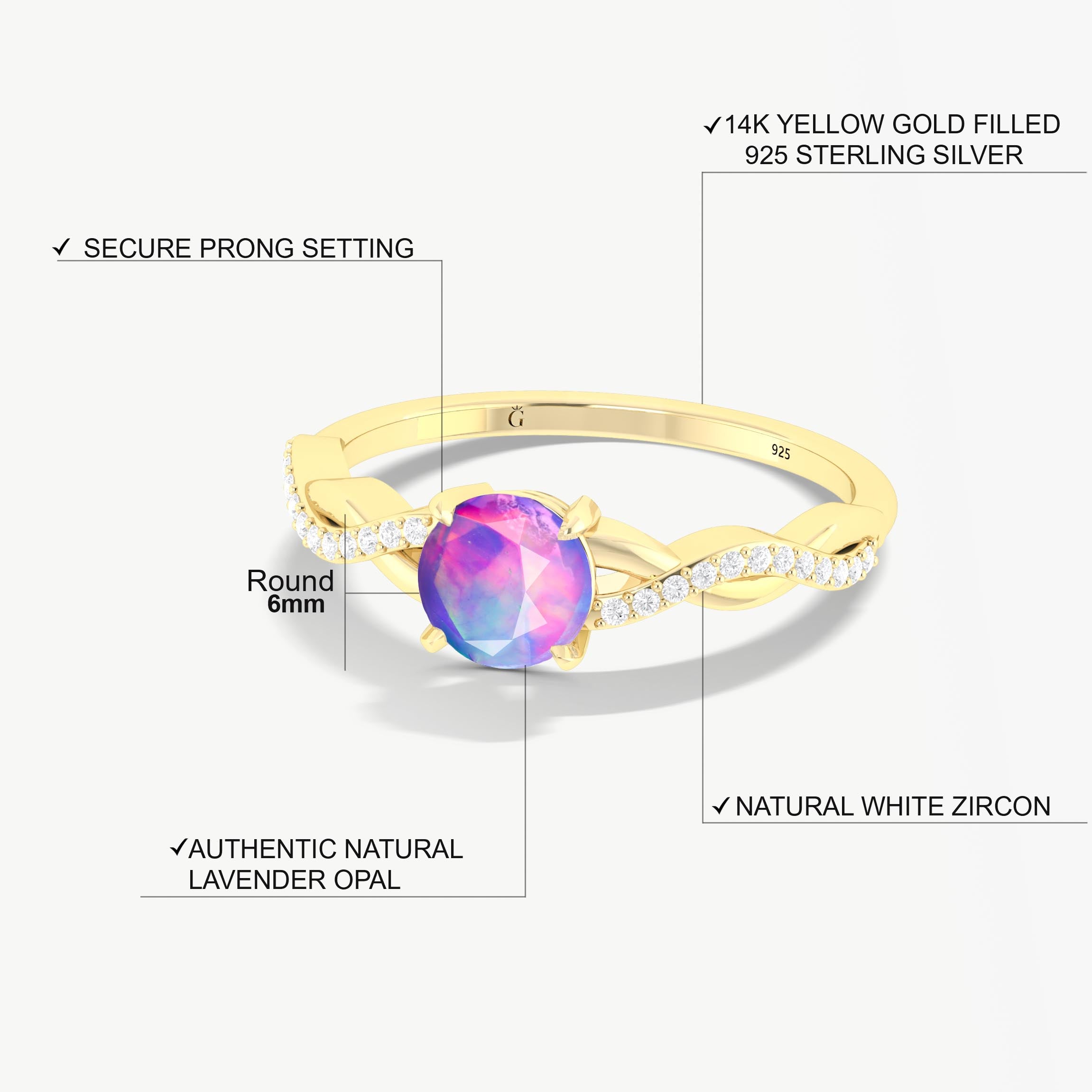 Black Fire Ethiopian Opal Engagement Ring - Tiny Round Cut for Women | Perfect for Weddings, Anniversaries & Special Occasions