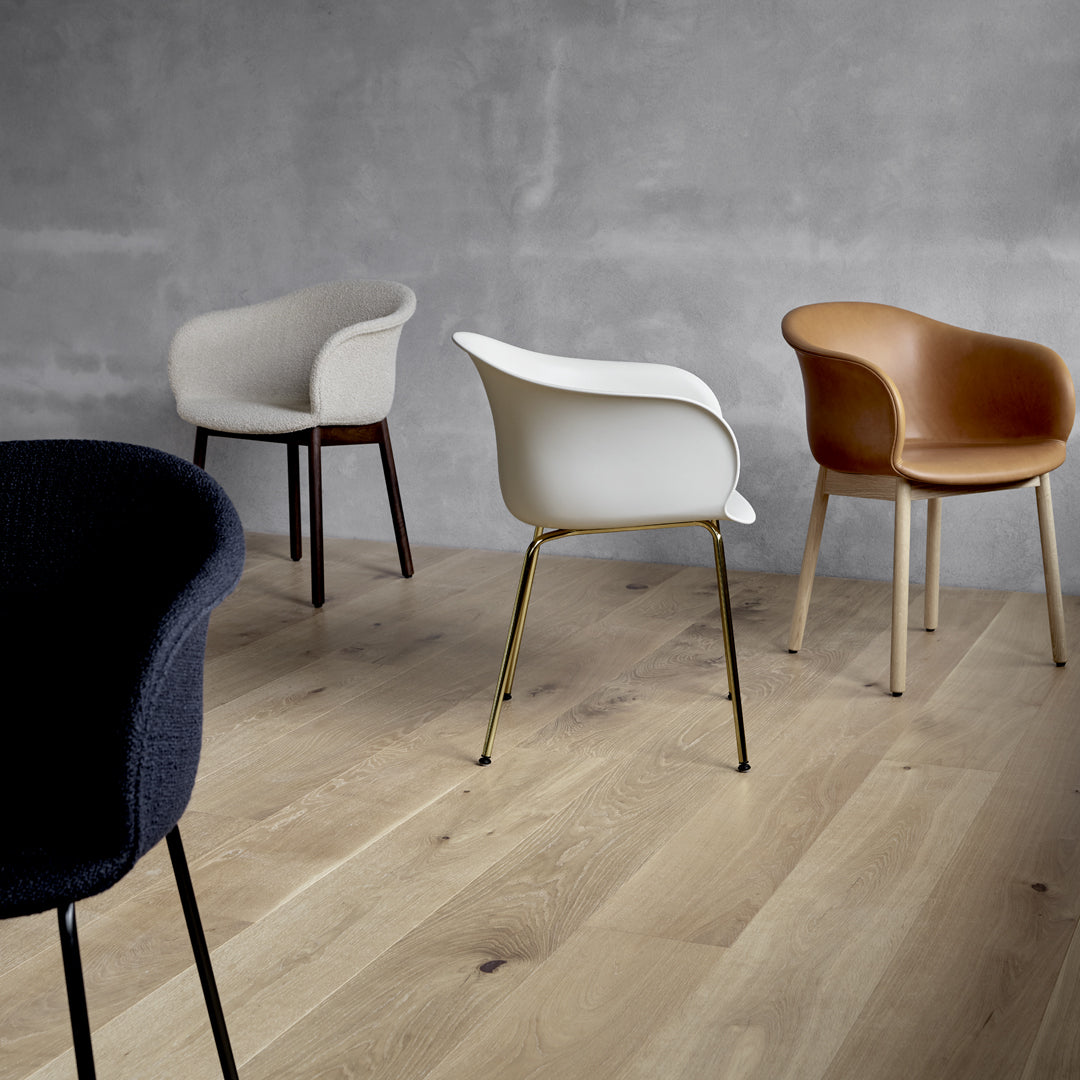Elefy JH29 Modern Upholstered Dining Chair - Comfortable Fabric Seat with Sturdy Wooden Legs - Perfect for Kitchen, Dining Room, and Home Office Use
