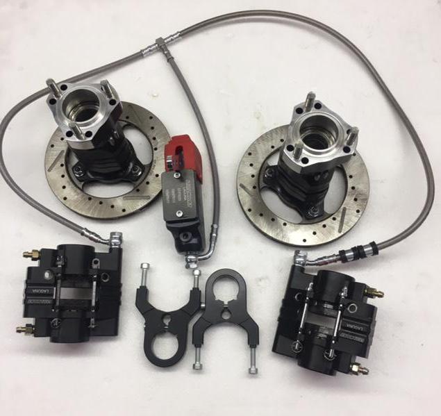 Complete Italkart Front Brake System Kit - High Performance Disc Brakes for Go Karts & Mini Bikes - Perfect for Racing, Off-Roading & DIY Kart Projects