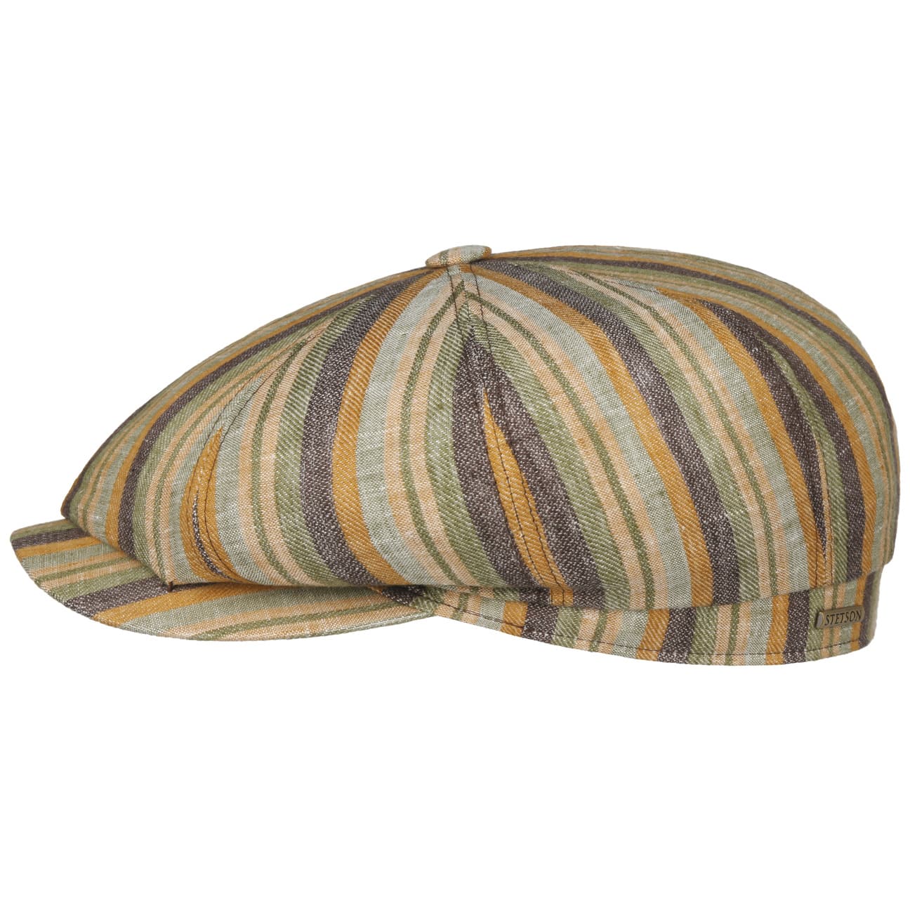Stetson Hatteras Sacota Linen Flat Cap for Men - Classic Summer Hat for Outdoor Activities, Travel & Casual Wear