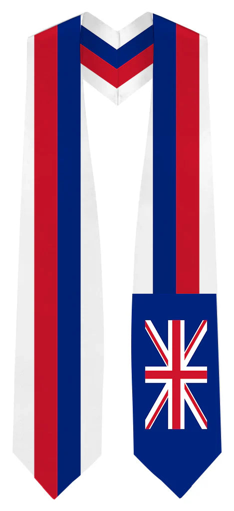 International Flag Graduation Stole - Multicolor Sash for Graduation Ceremony - Perfect for High School & College Commencement