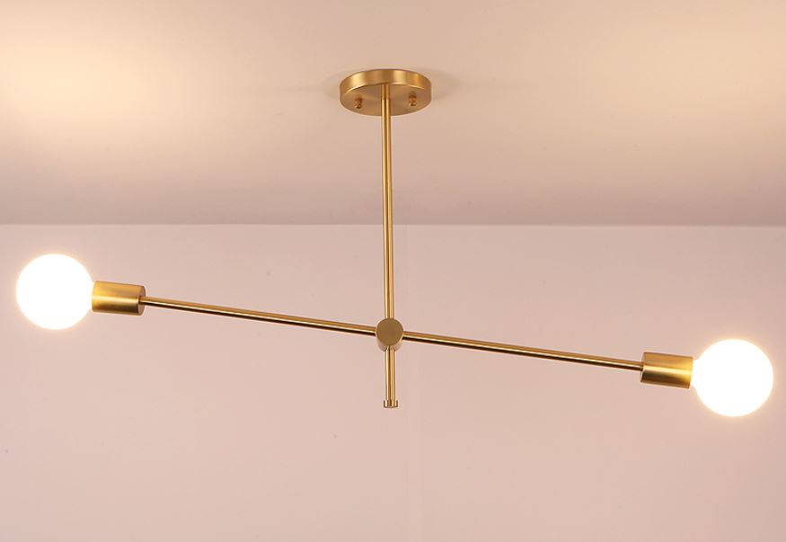 Gonwaro Grand Sticks Pendant Lamp - Modern Wooden Hanging Light Fixture for Dining Room, Kitchen Island & Living Room Decor