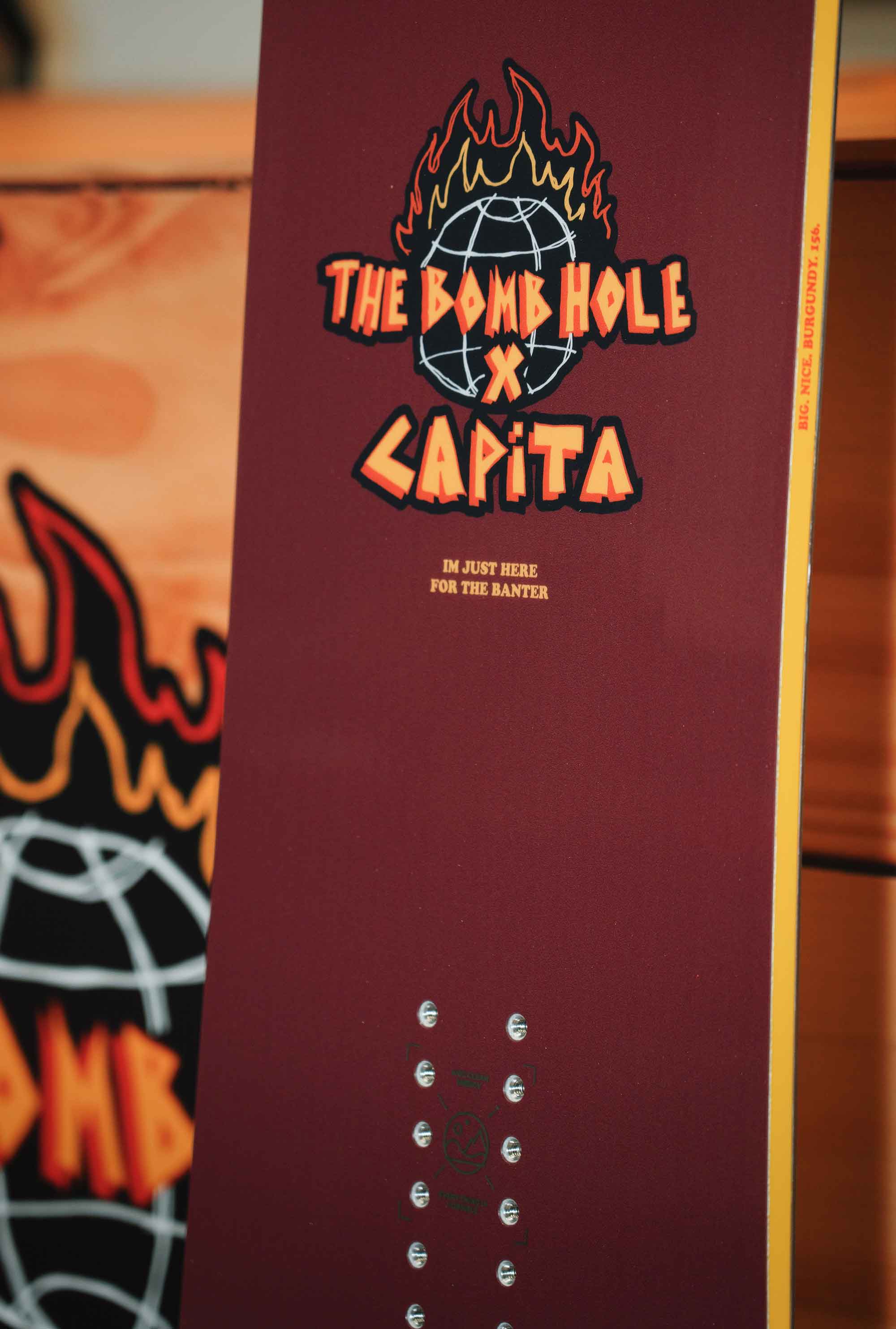 CAPiTA Big Nice Burgundy Snowboard 2025 - All-Mountain Freestyle Snowboard for Men & Women | Perfect for Powder, Park & Backcountry Riding