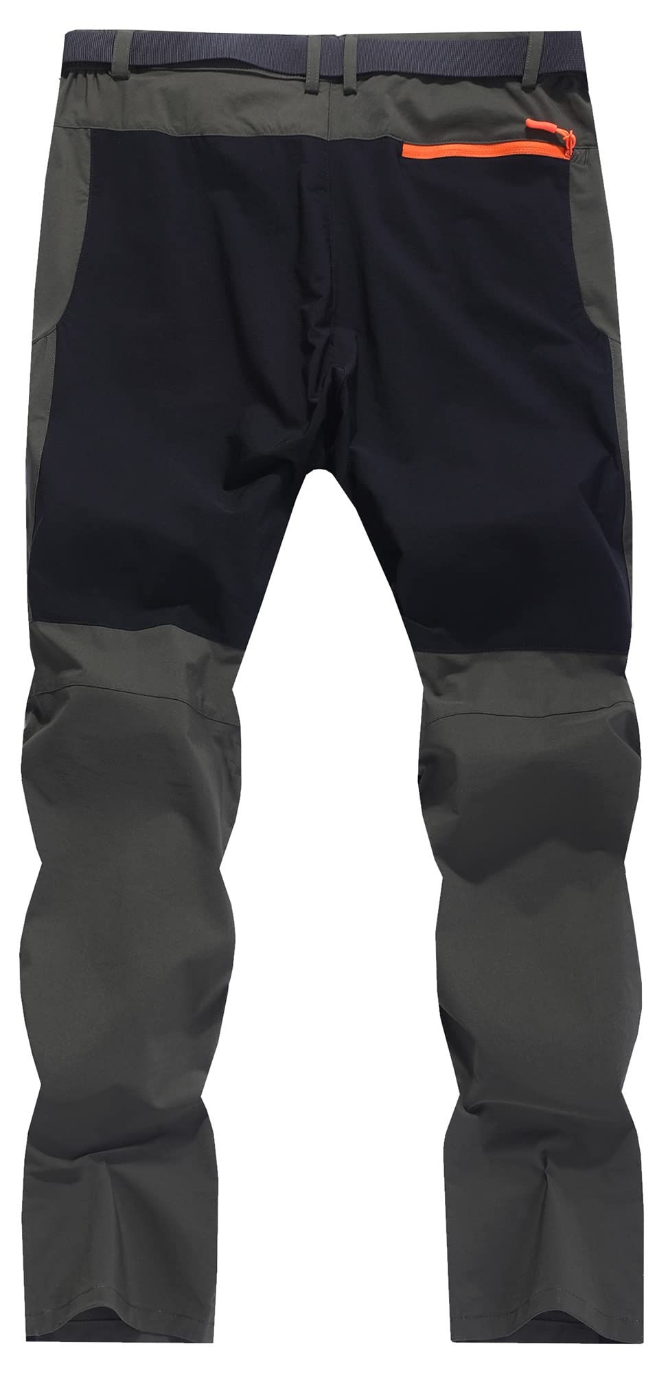 **Men's Quick-Dry Hiking Cargo Pants - Water Resistant, Lightweight & Breathable Outdoor Pants with Zipper Pockets for Mountain Climbing, Camping & Work**